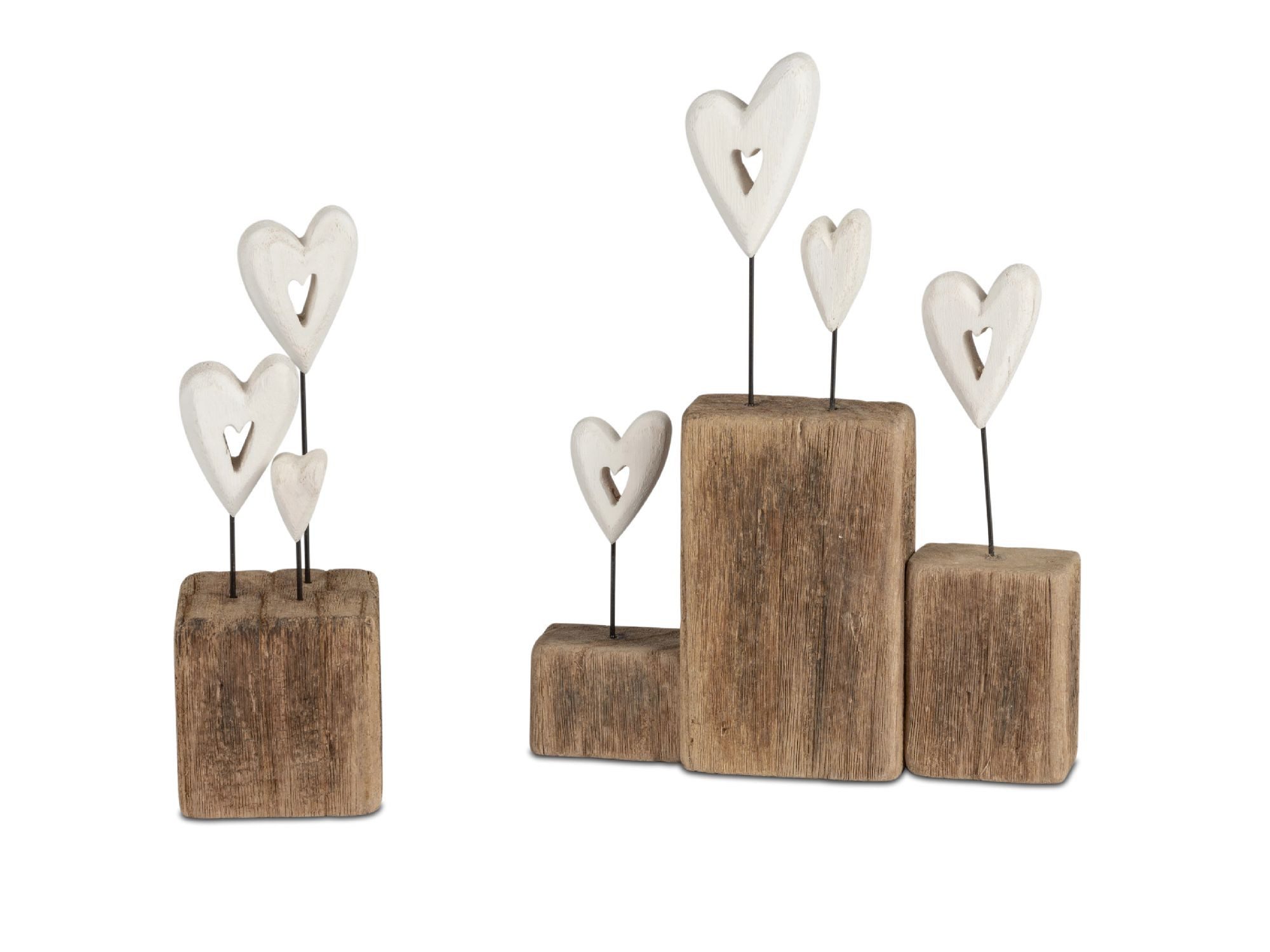 formano Dekofigur, Farbe: Braun, Motiv: Herzen günstig online kaufen
