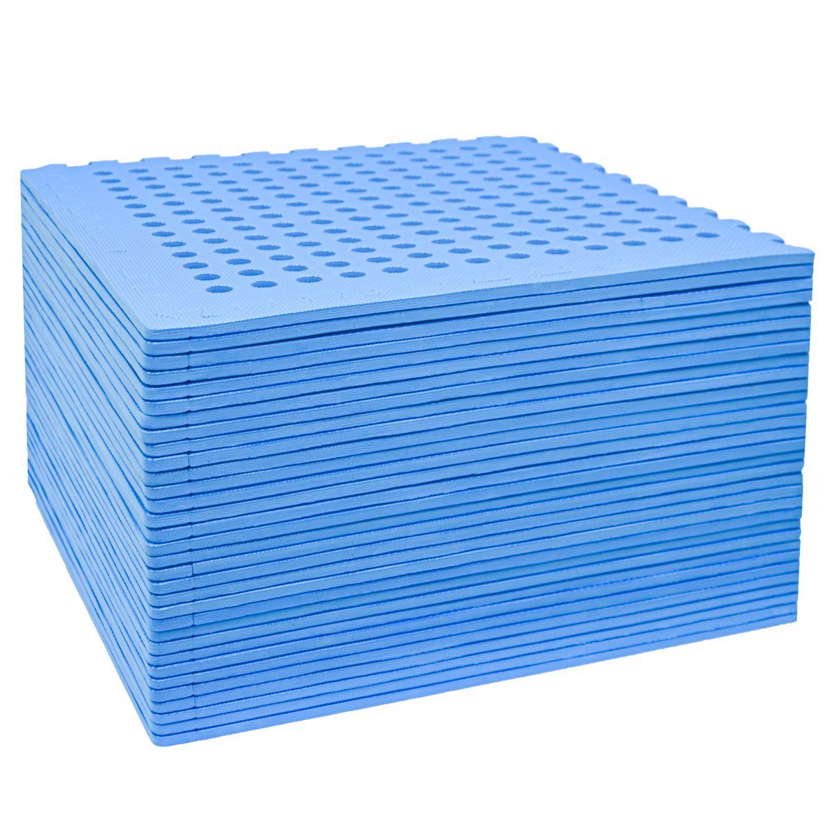 eyepower Pool-Bodenschutzfliese 11,2 m² Poolmatte aus 32 großen EVA Matten - Rutschfeste Poolunterlage, 1 cm dicke Bodenfliesen - 62 x 62 Unterlegmatten - Whirlpool Unterlage