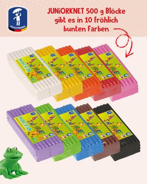 Feuchtmann Modelliermasse JUNiORKNET Jumbo-Pack (1-tlg), 500g vegane und glutenfreie Kinderknete nicht trocknend
