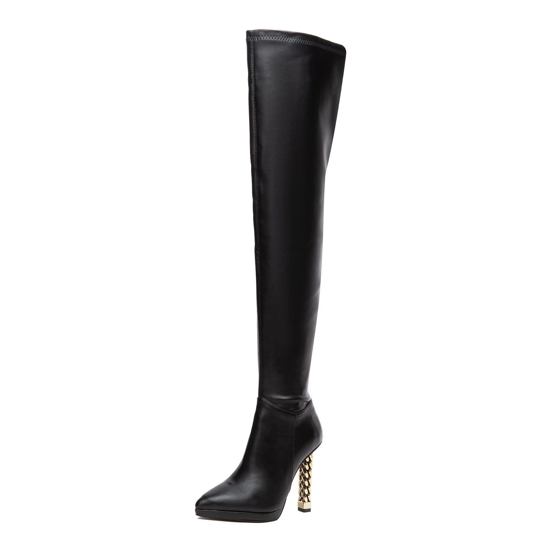 Giaro ALISSA BLACK MATTE Overkneestiefel schwarz, 11cm Absatz, Stiletto-Ket günstig online kaufen