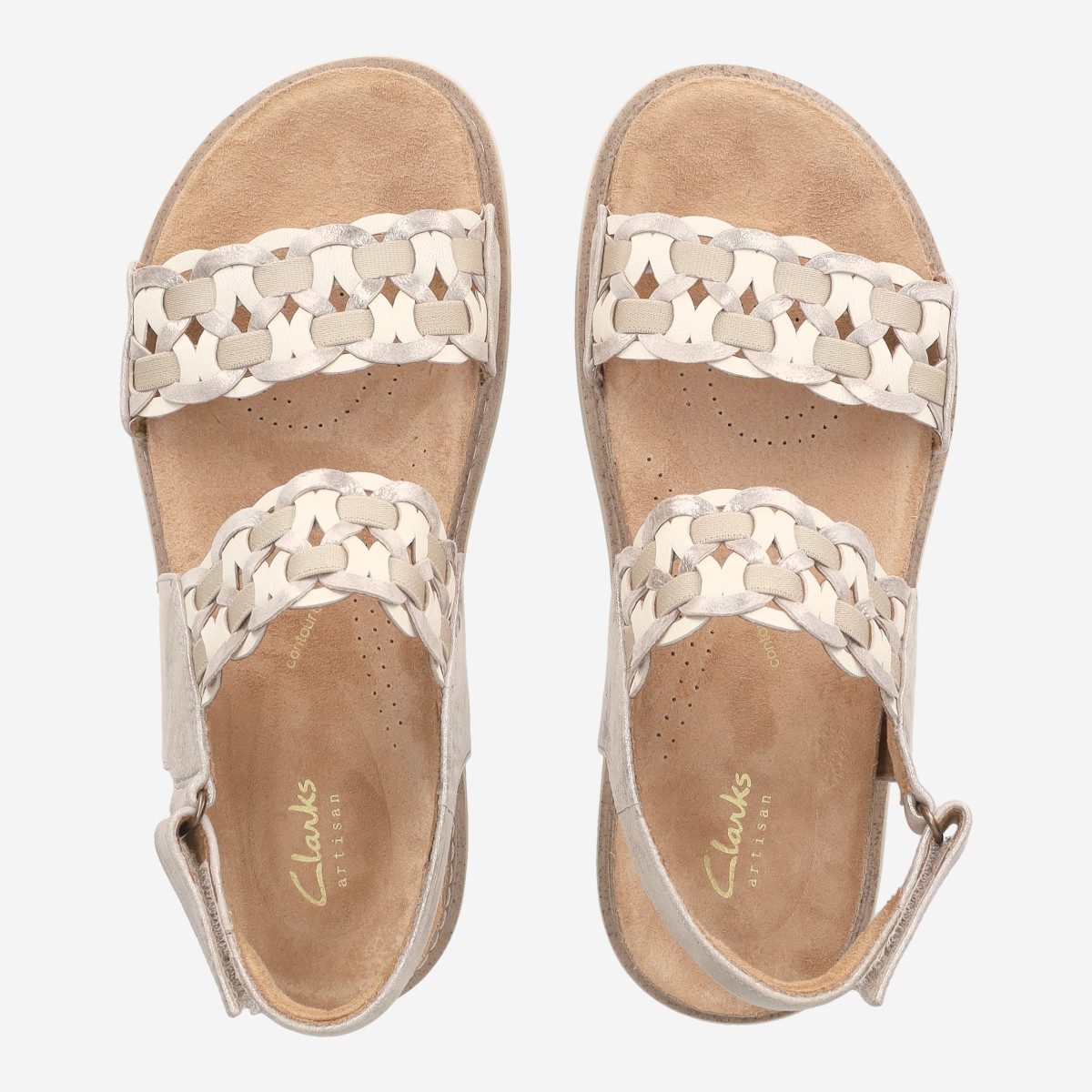 Clarks Clarks Arwell Glide 26181410 4, Sandaletten, Silber, Damen Sandalette