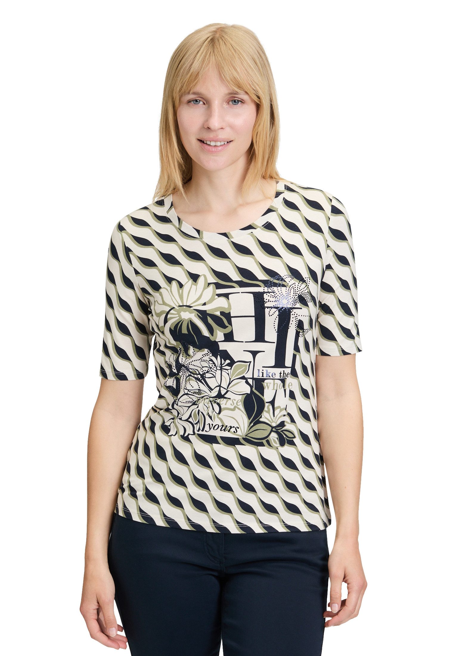 Kurzarmshirt Betty Barclay Basic Shirt mit Print