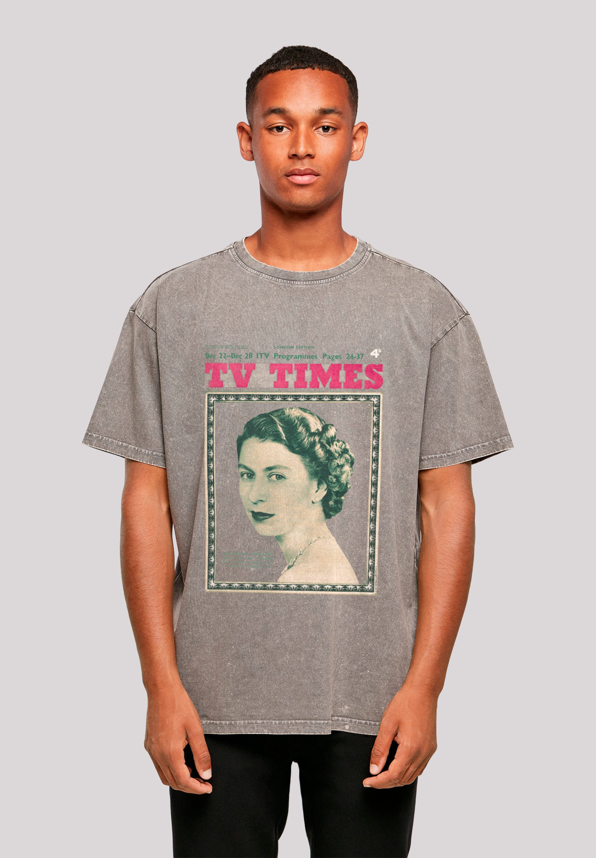 F4NT4STIC T-Shirt TV Times Queen Elizabeth II 1957 Cover Premium Qualität