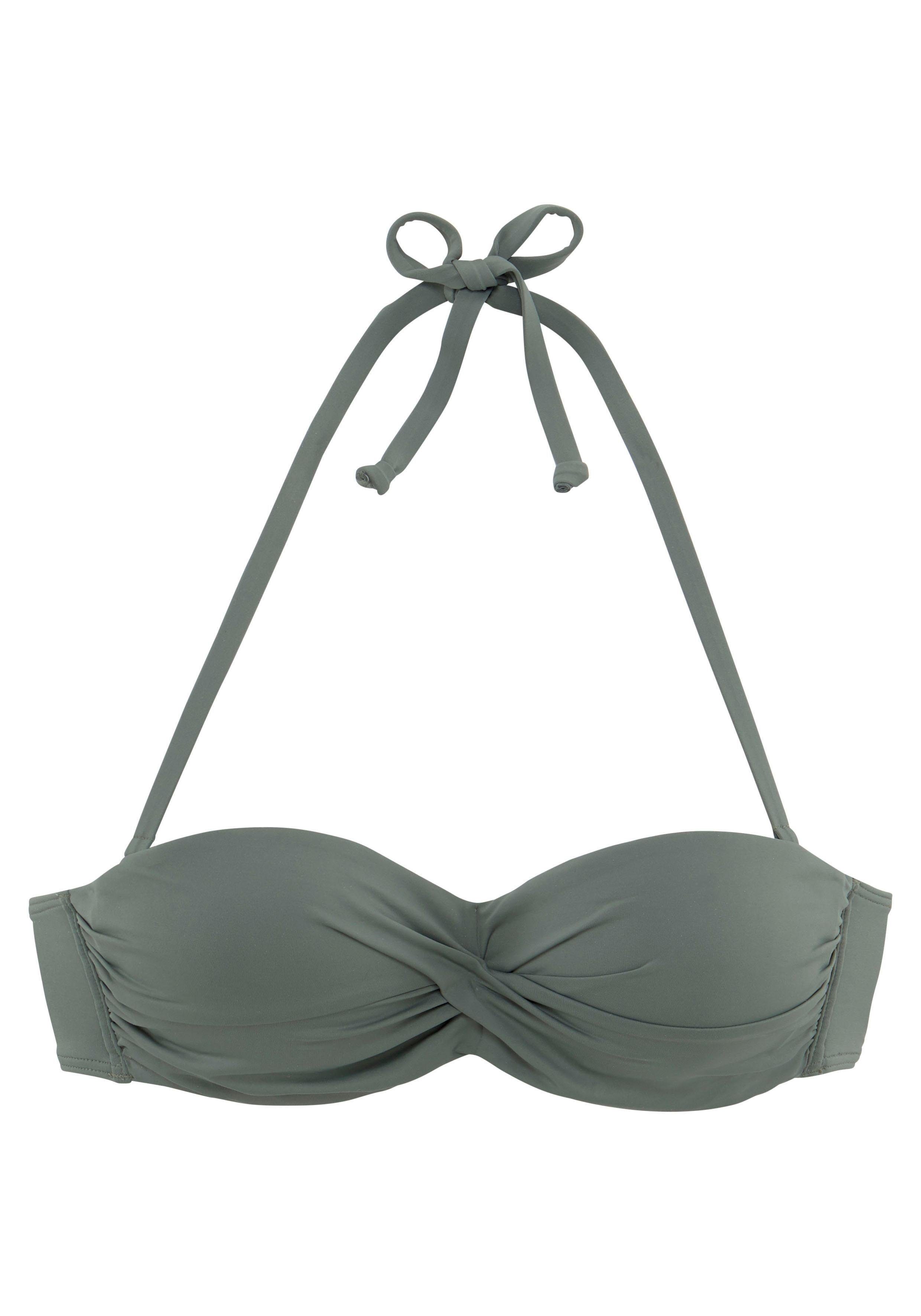 LASCANA Bügel-Bandeau-Bikini-Top Italy, mit seitlichen Stäbchen günstig online kaufen