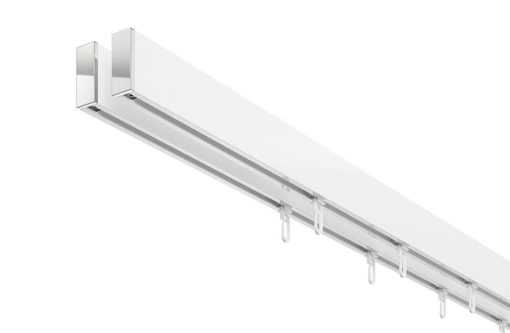 DécoProfi Innenlaufschiene Gardinenstange eckig ABOVE 2-läufig, günstig online kaufen