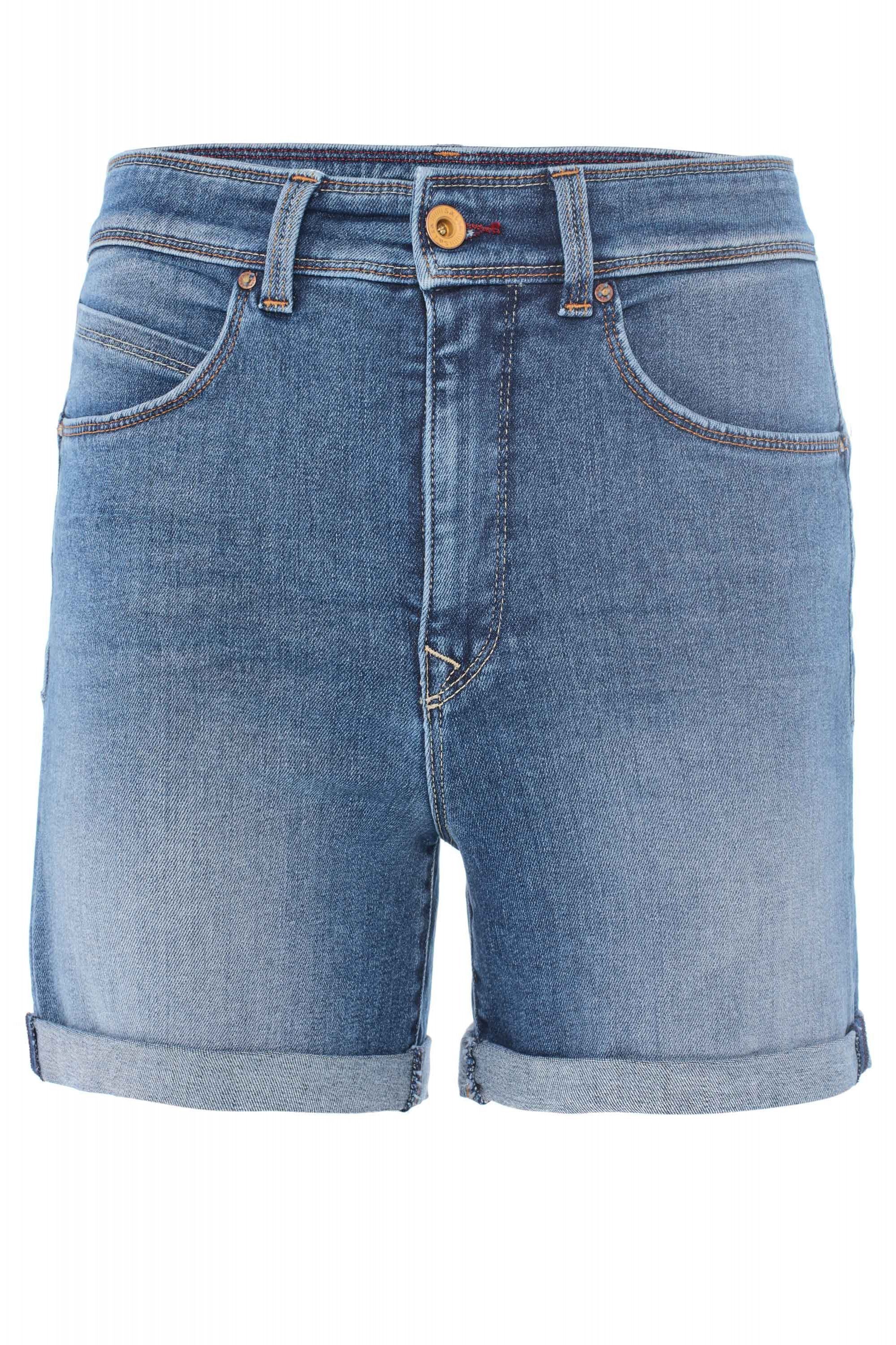 used SALSA SECRET SHORTS blue PUSH Salsa mid Stretch-Jeans 123351.8503 JEANS IN GLAMOUR