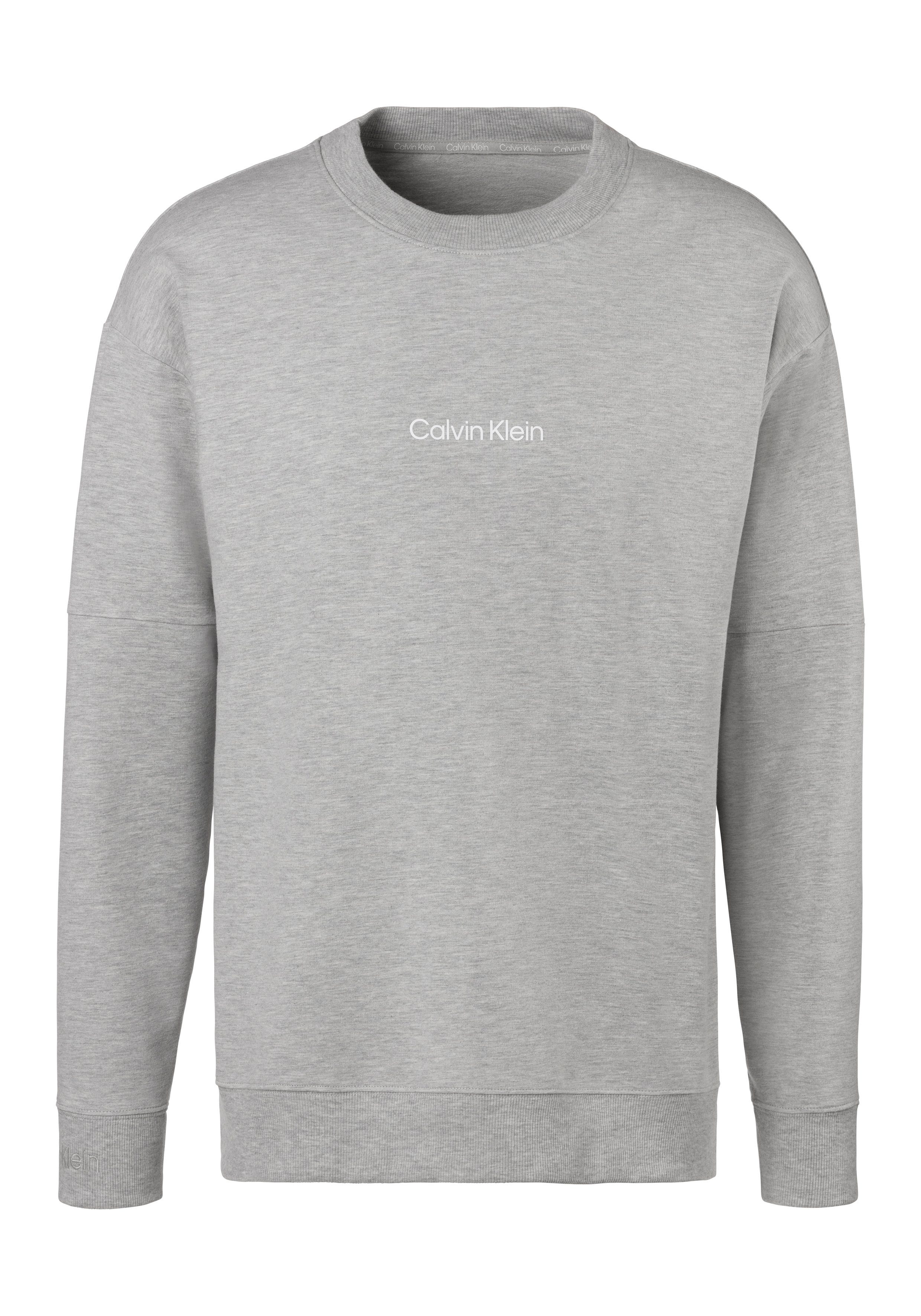 Calvin Klein Underwear Logodruck grau-meliert Sweatshirt mit vorn