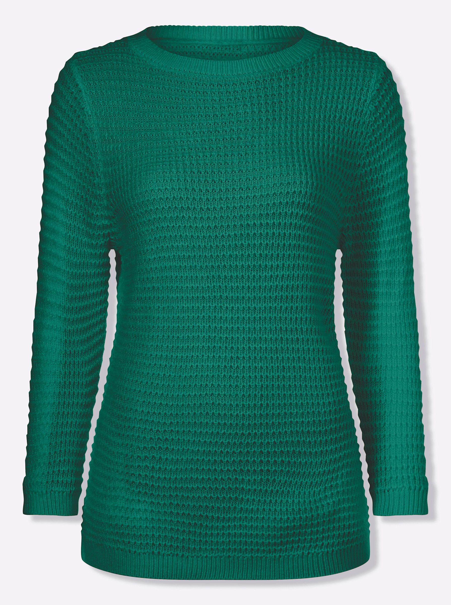 Sieh an! Strickpullover 3/4-Arm-Pullover 3/4-Arm