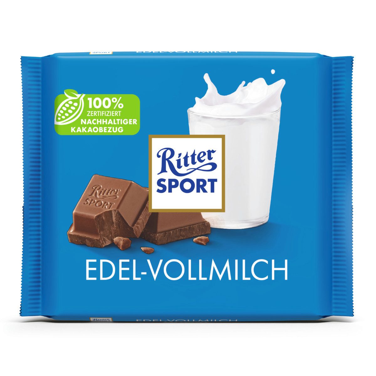 Ritter SPORT Schokolade, Ritter Sport Edel Vollmilch Schokolade mit Arriba Kakao 100g