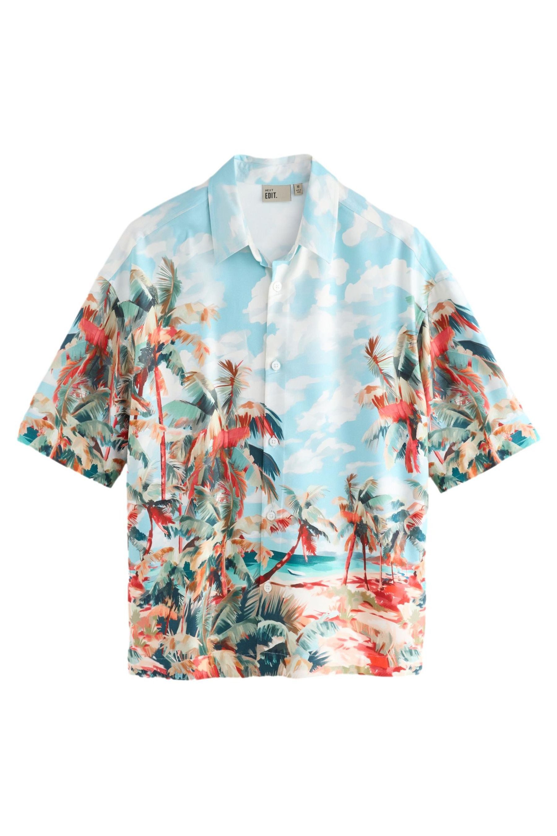 Next Kurzarmhemd EDIT Kurzarmhemd mit tropischem Print (1-tlg) günstig online kaufen