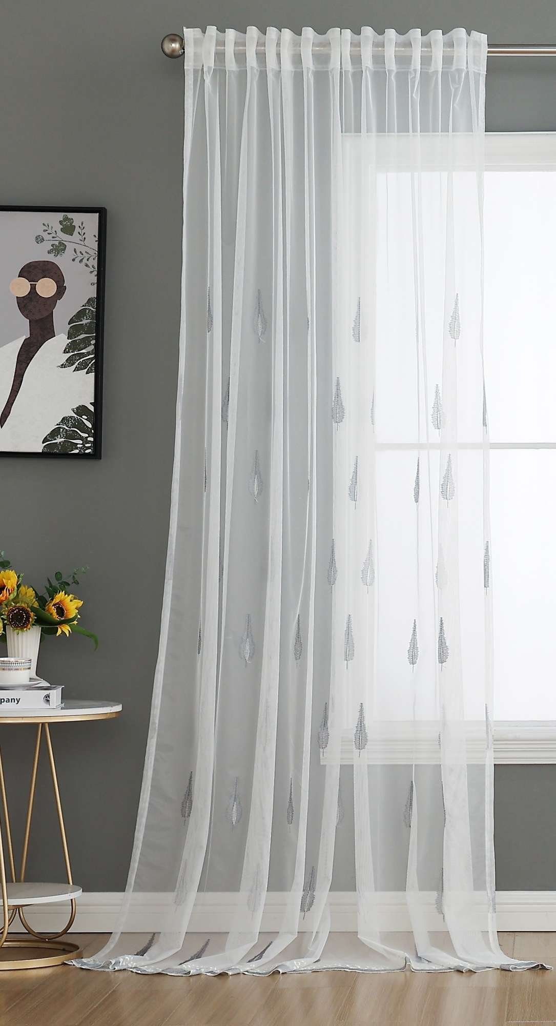 Gardinenbox Gardine (1 St), Multifunktionsband, transparent, Raschel günstig online kaufen