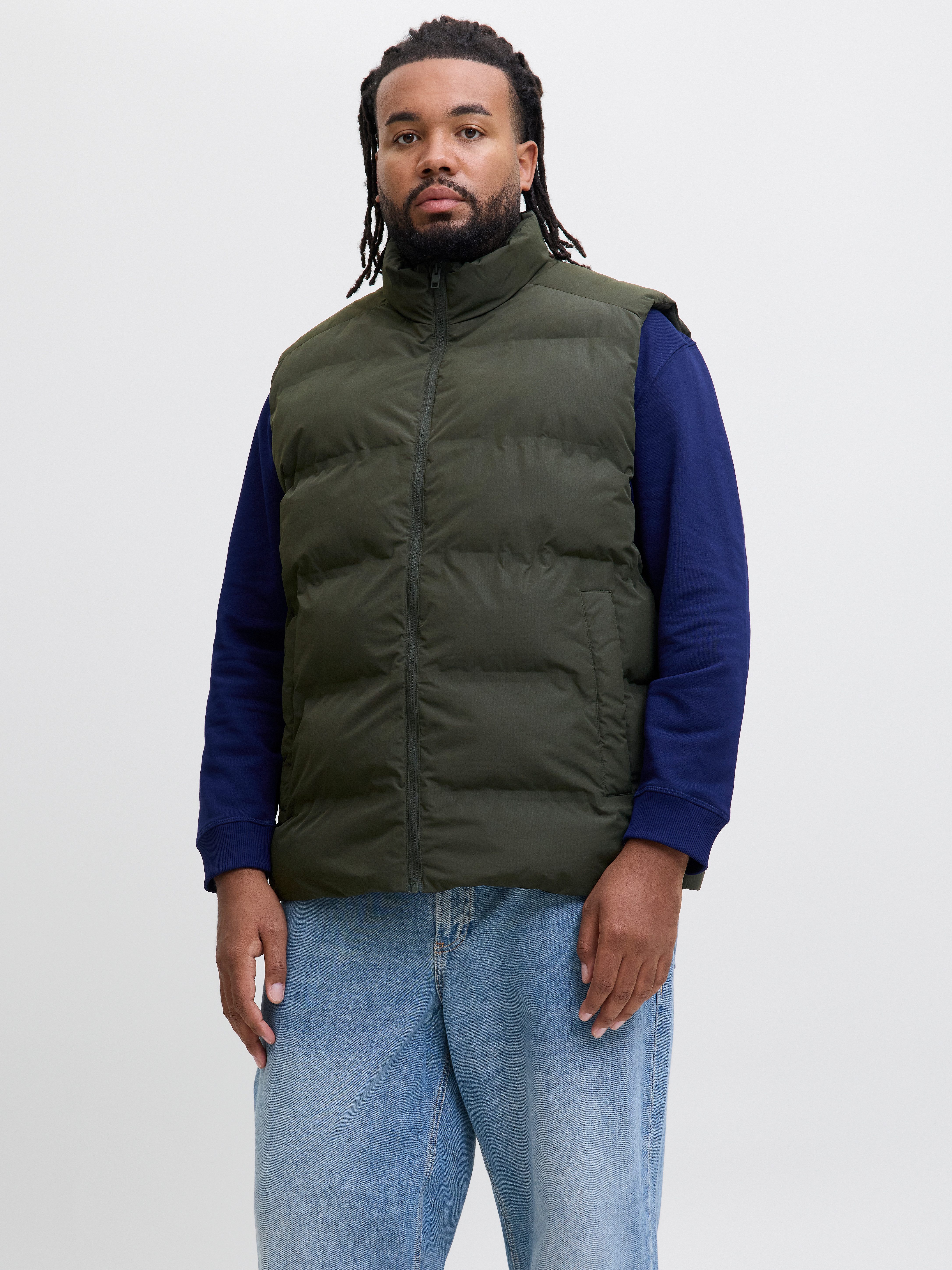Jack & Jones PlusSize Steppweste JJESOHO BODYWARMER COLLAR SN PLS günstig online kaufen