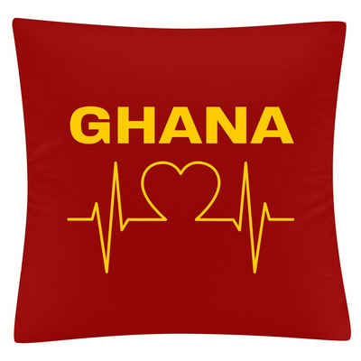 Kissenbezug Ghana - Herzschlag - Kissen, multifanshop