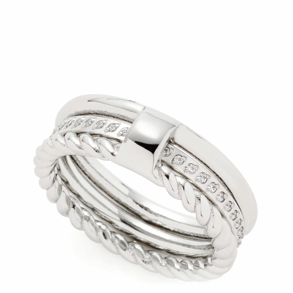 LEONARDO Fingerring Mascha 18 (2-tlg) si... LEONARDO Fingerring Mascha 18 (2-tlg) si...