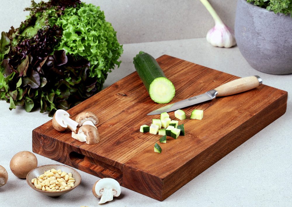 KESPER® Tranchierbrett Schneidebrett aus Akazie, FSC, Massivholz, (1-St)