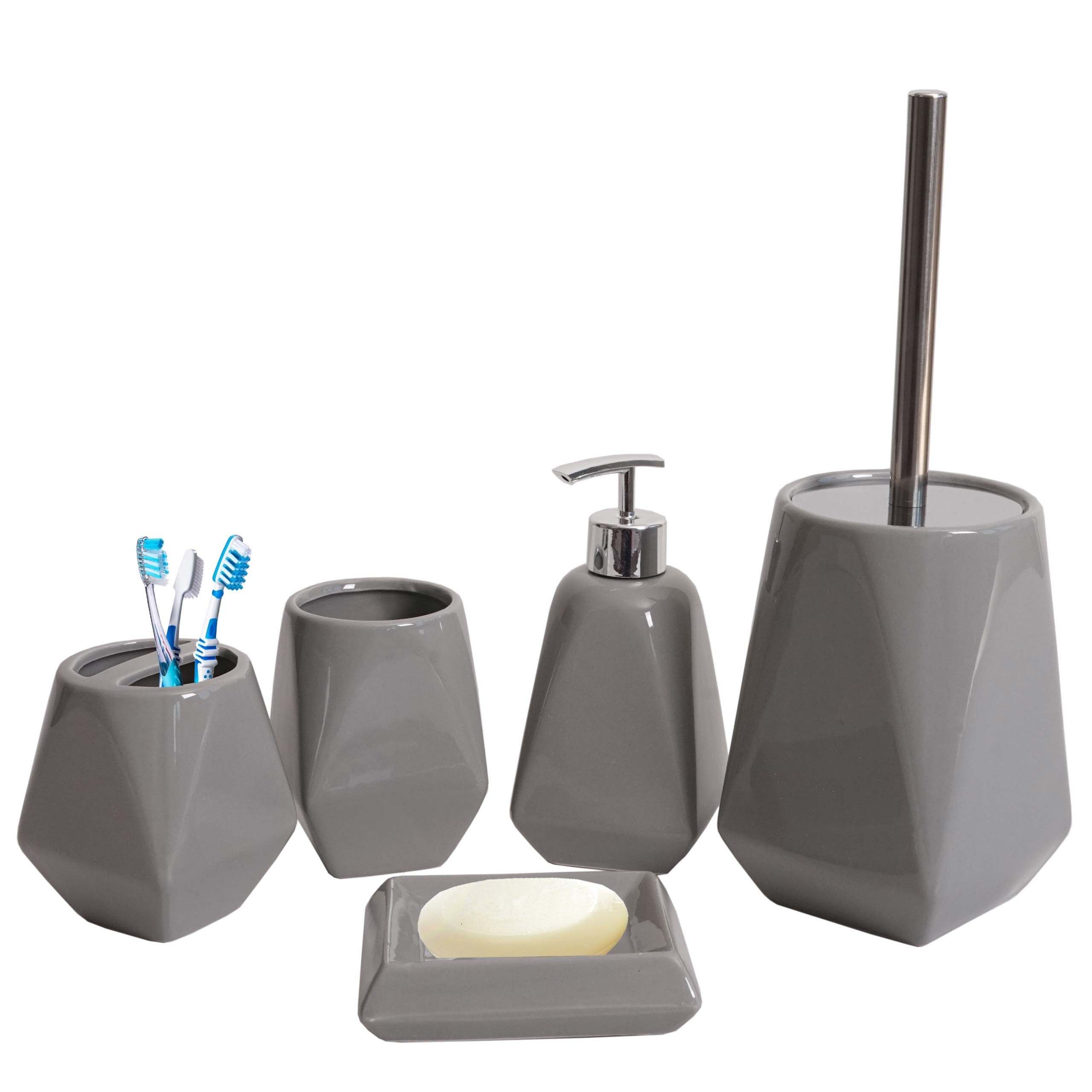 MCW Seifenspender MCW-C71, (Set, 5-tlg), 5-teiliges Set, wechselbarer Bürstenkopf, austauschbarer Seifenspender