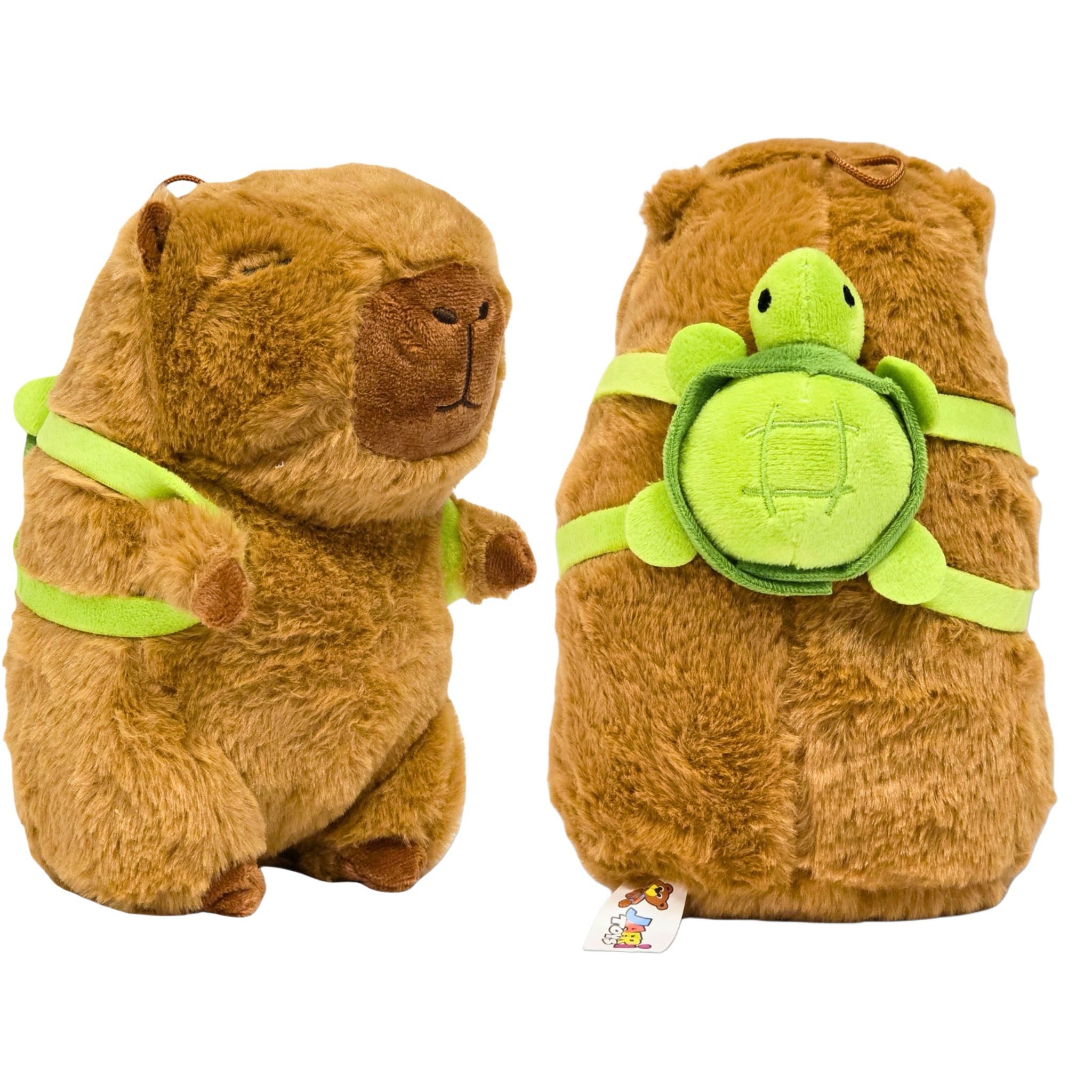 soma Kuscheltier Capybara Kuscheltier braun 40 cm Plüsch mit Schildkröten R günstig online kaufen