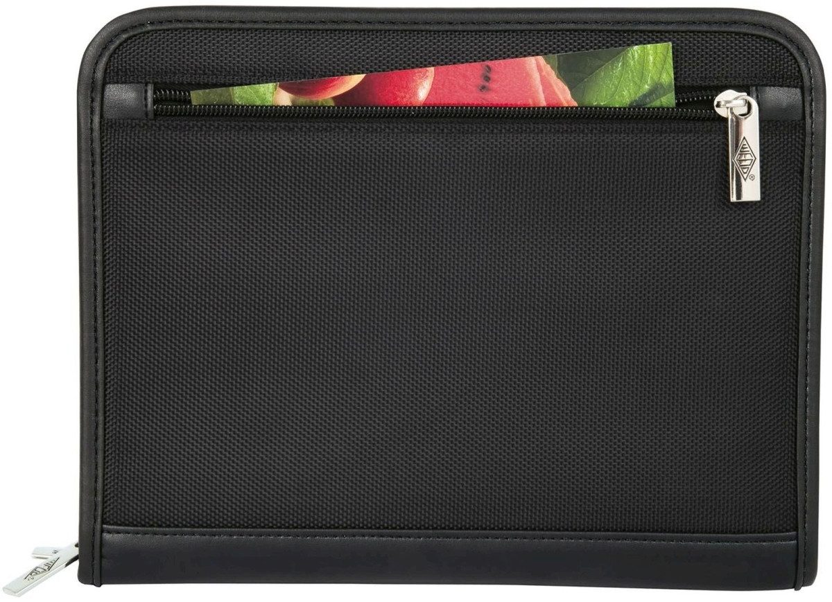 WEDO Schreibmappe Konferenzmappe Elegance A5 4-Ring-Mechanik schwarz