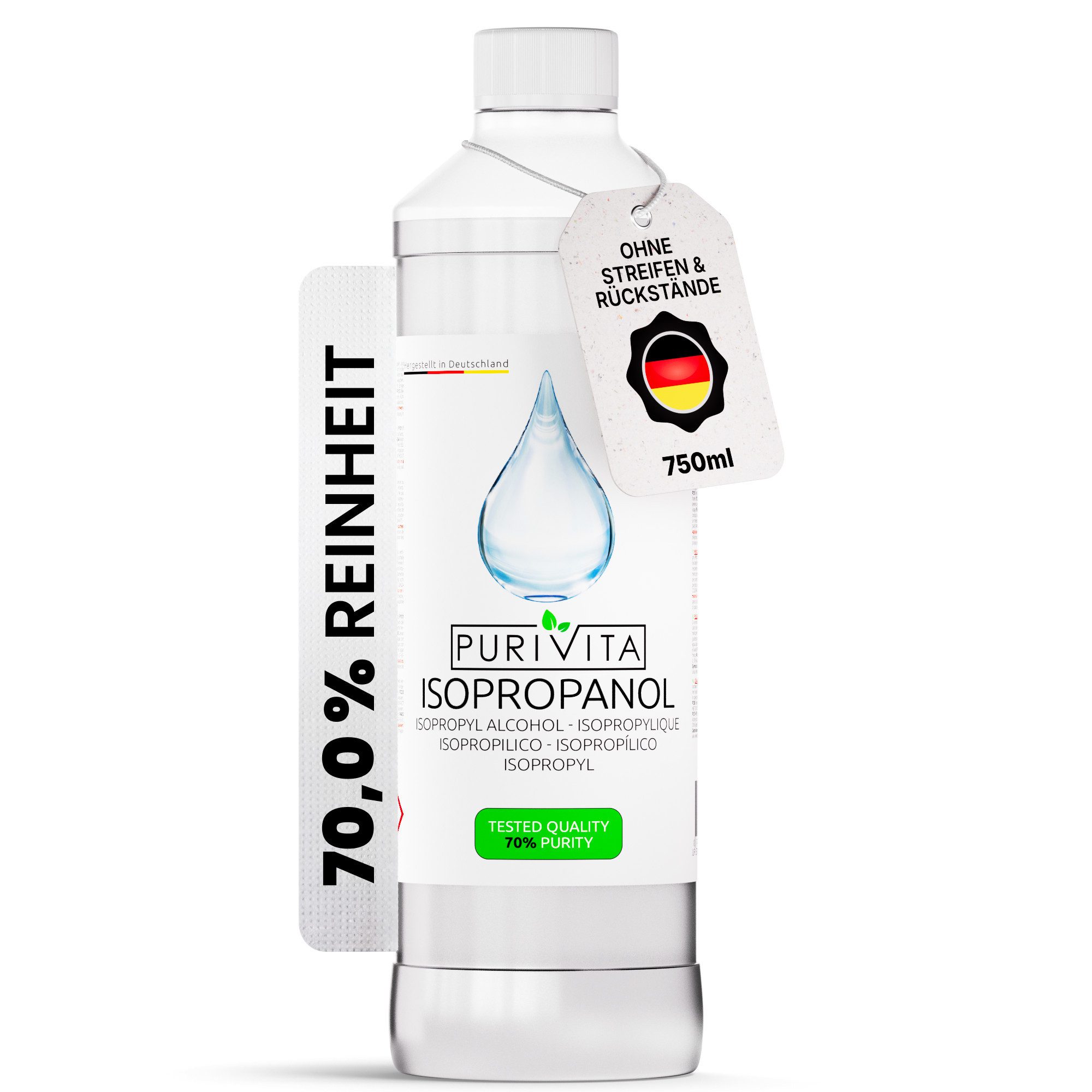Purivita Isopropanol 70 % Reinigungsalkohol (gebrauchsfertig)
