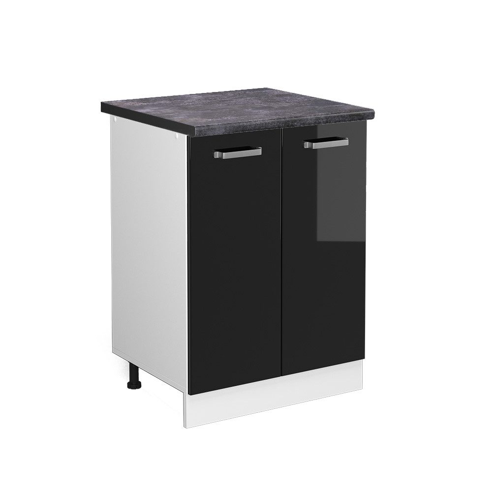 Vicco Unterschrank R-Line, Schwarz Hochglanz/Weiß, 60 günstig online kaufen