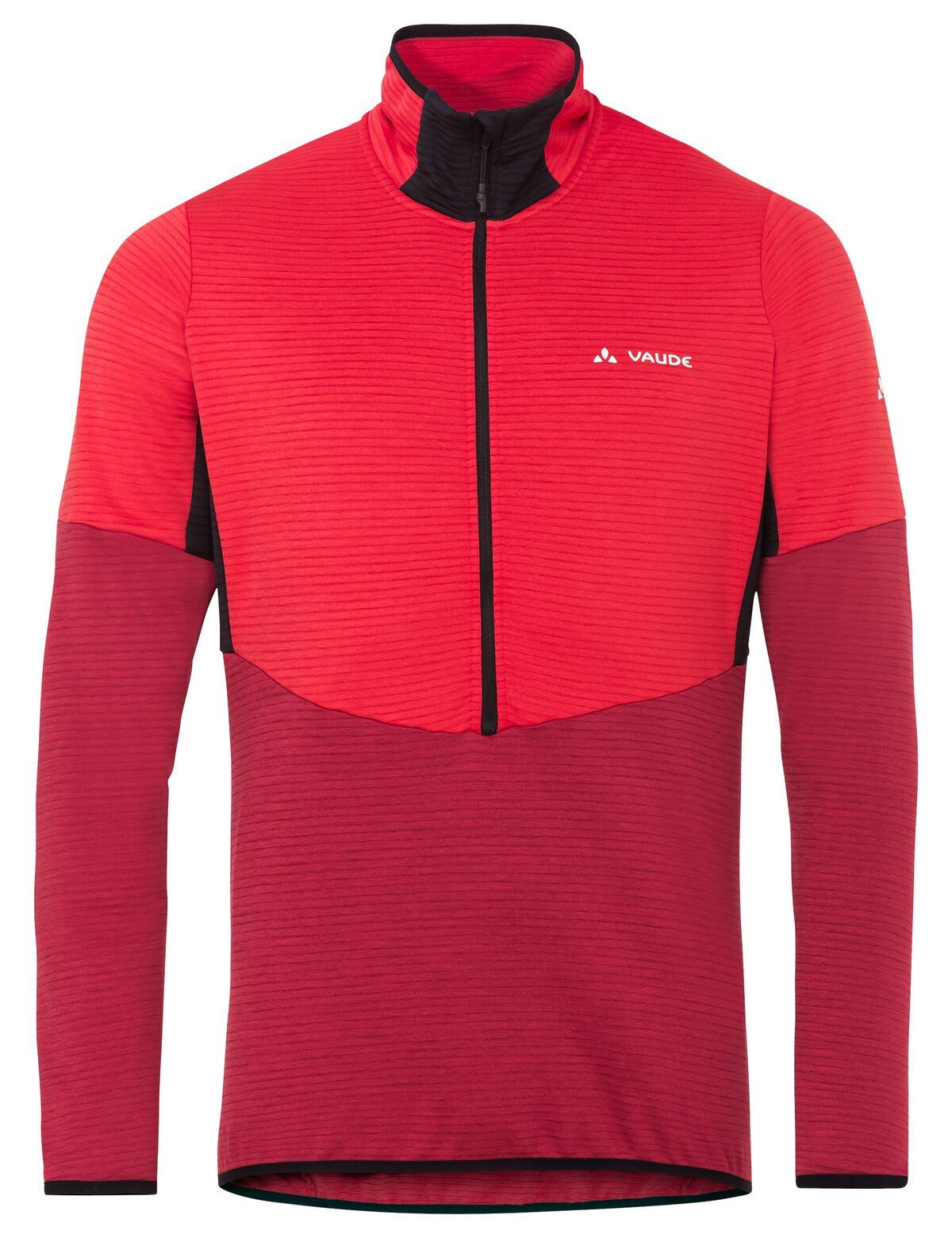 VAUDE Outdoorjacke Men's Larice HZ Fleece Jacket (1-St) Klimaneutral kompensiert red