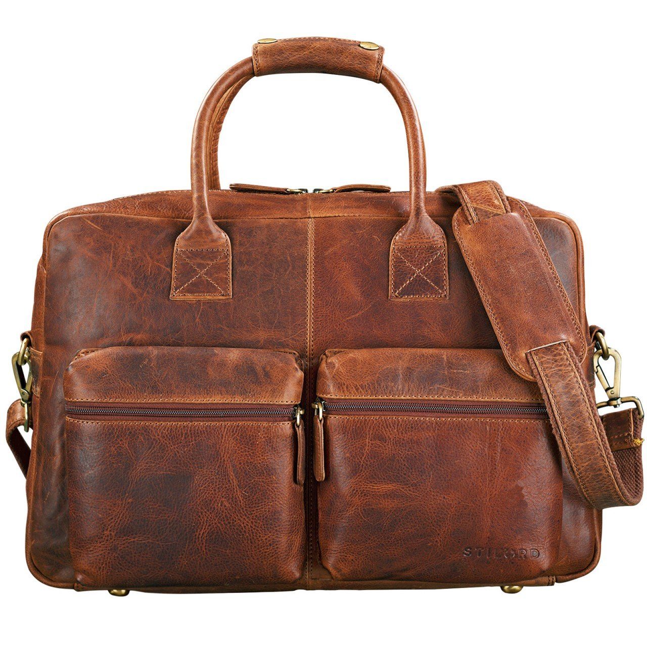 Laptoptasche "Ben" Vintage Ledertasche Herren groß