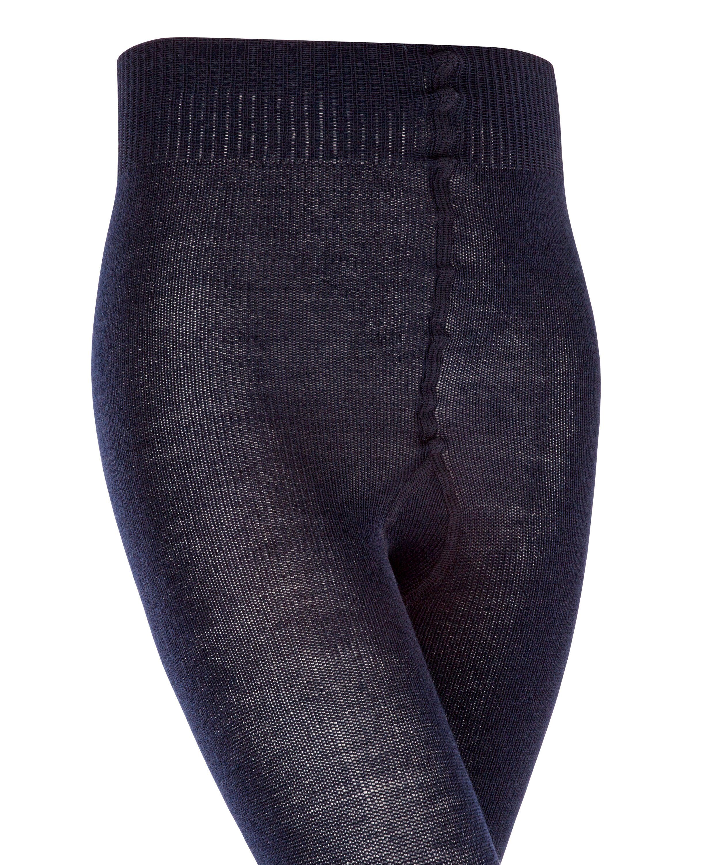 FALKE Strickstrumpfhose Comfort Wool darkmarine verstärkten (1 mit St) Belastungszonen (6170)