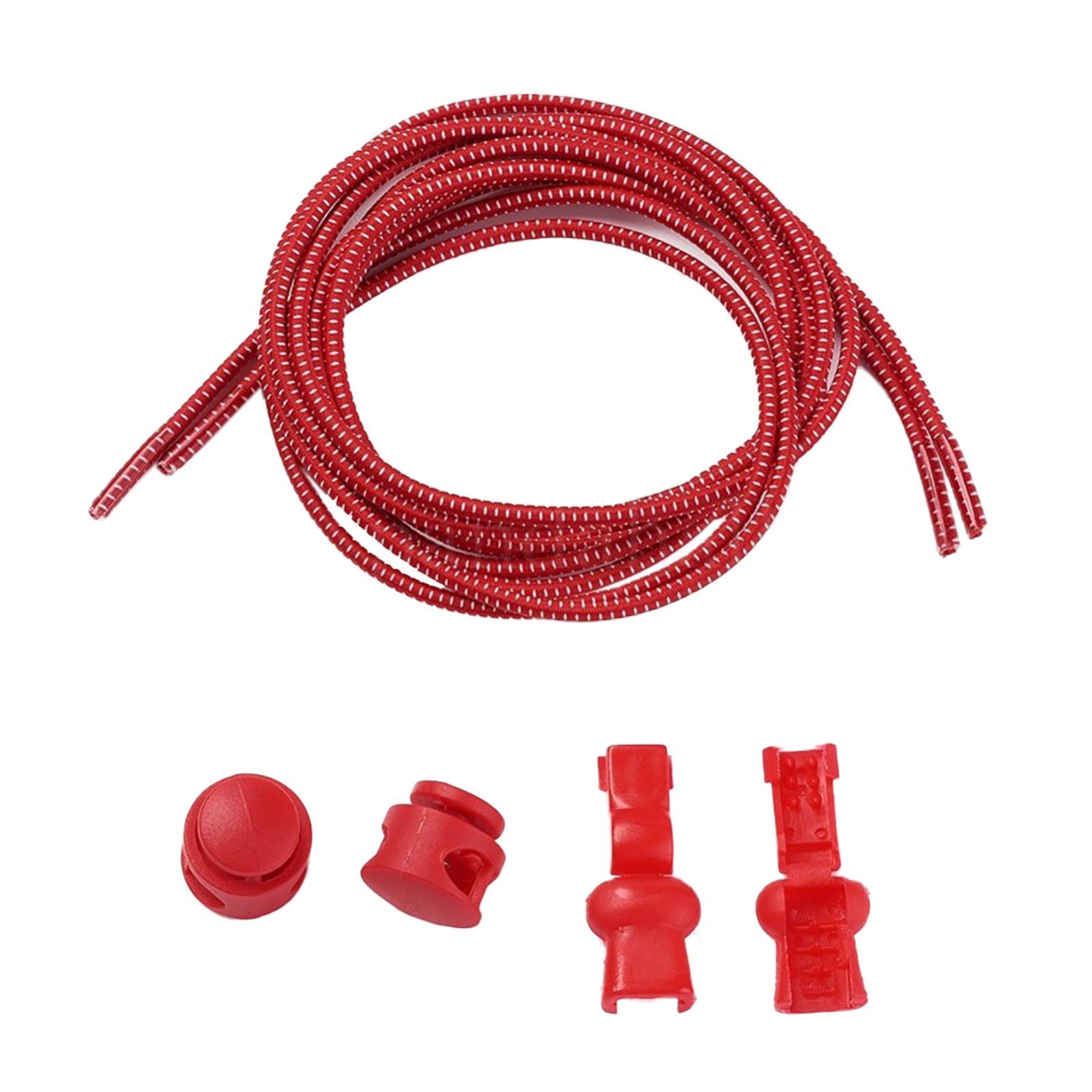 maDDma Schnürsenkel »1 Paar elastische Schnürsenkel 3mm Schnellverschluss  100cm Schnellschnürsystem«, rot-weiß online kaufen | OTTO