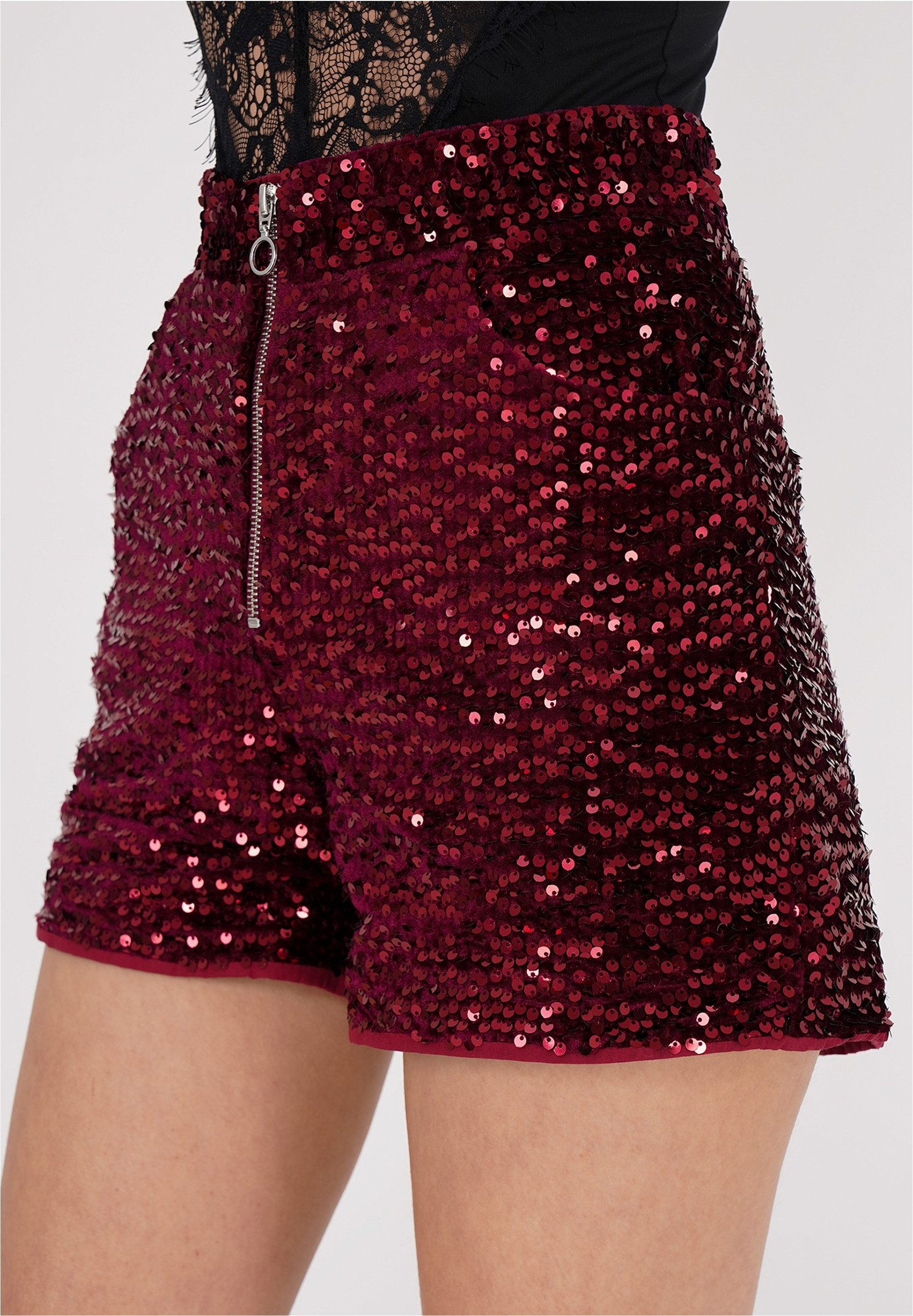 freshlions Shorts Yara (1-tlg) mit glitzerndem Paillettenbesatz günstig online kaufen