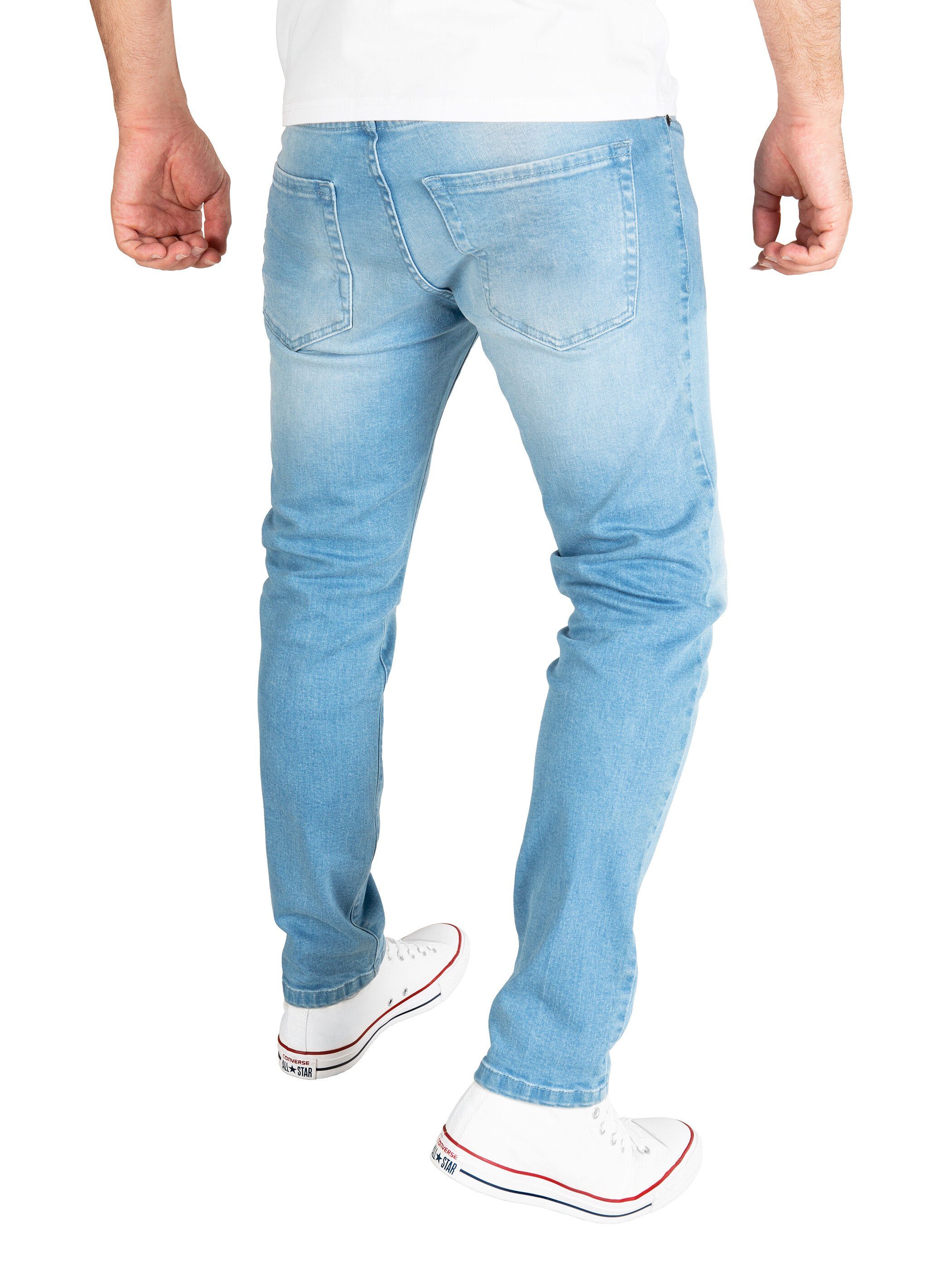 Yazubi Slim-fit-Jeans Akon Herren Jeans modernen Slim Fit Jeanshose mit Str günstig online kaufen