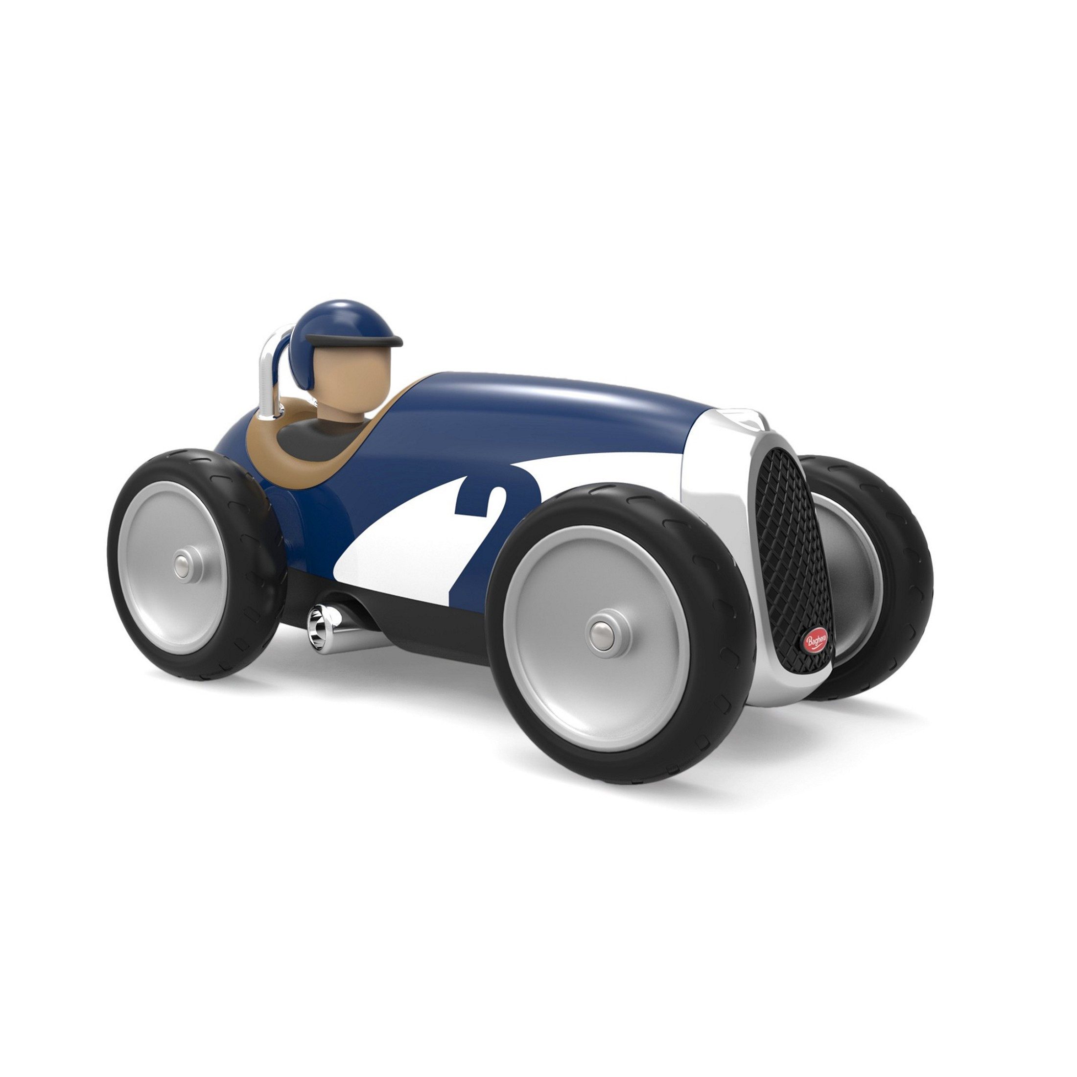 Baghera Modellauto Baghera Modellauto Rennwagen klein blau – 18x10x9cm - ab 12 Monate, (1-tlg)