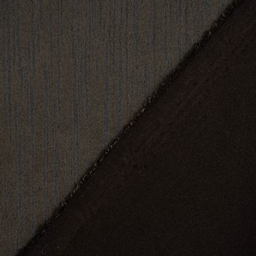 SCHÖNER LEBEN. Stoff Bekleidungsstoff Stretch Wildlederimitat Streifen dunkelgrün dunkelgr, Foliendruck
