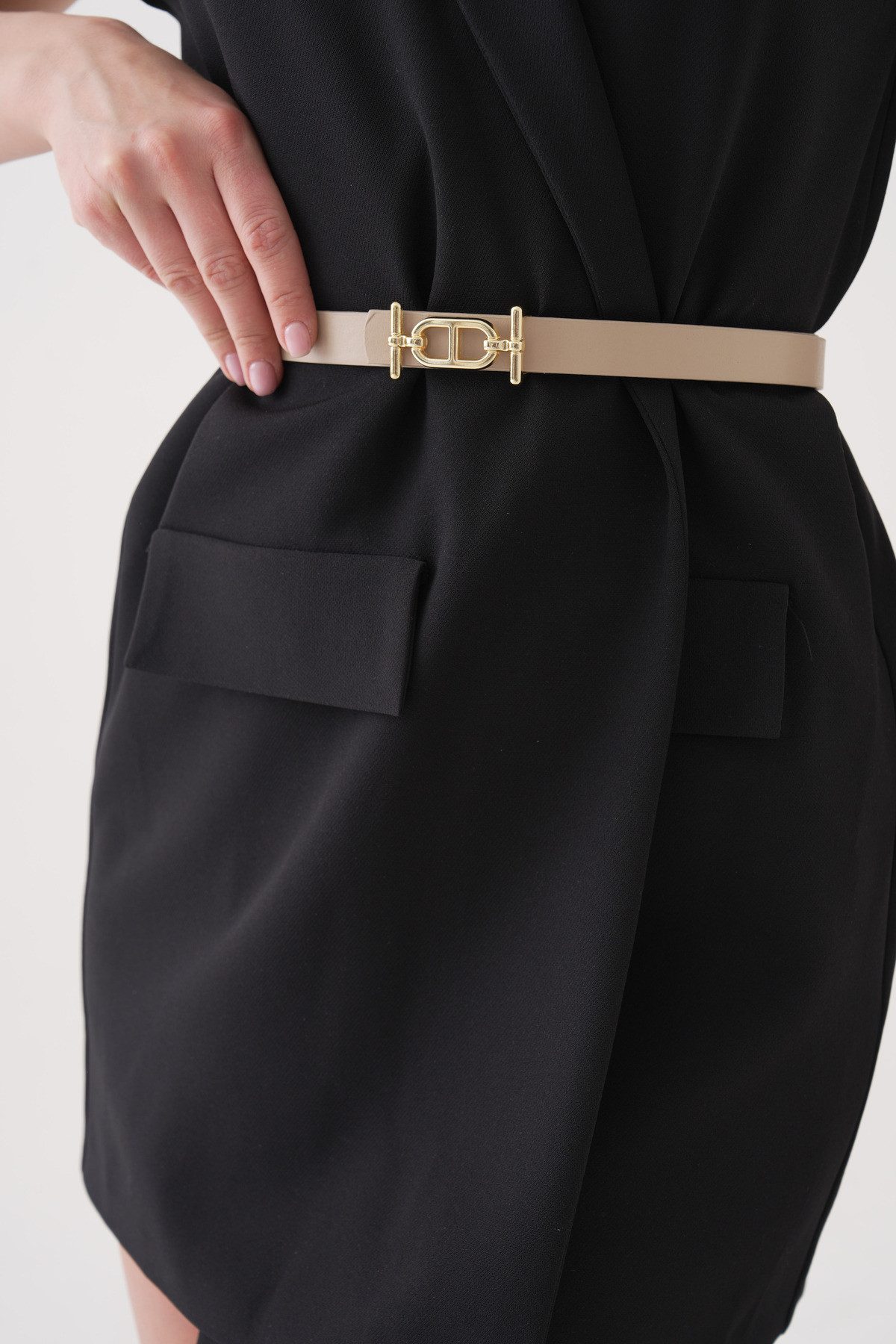 WOMAN VISION Synthetikgürtel Minimalistischer Gürtel mit goldener Schnalle günstig online kaufen