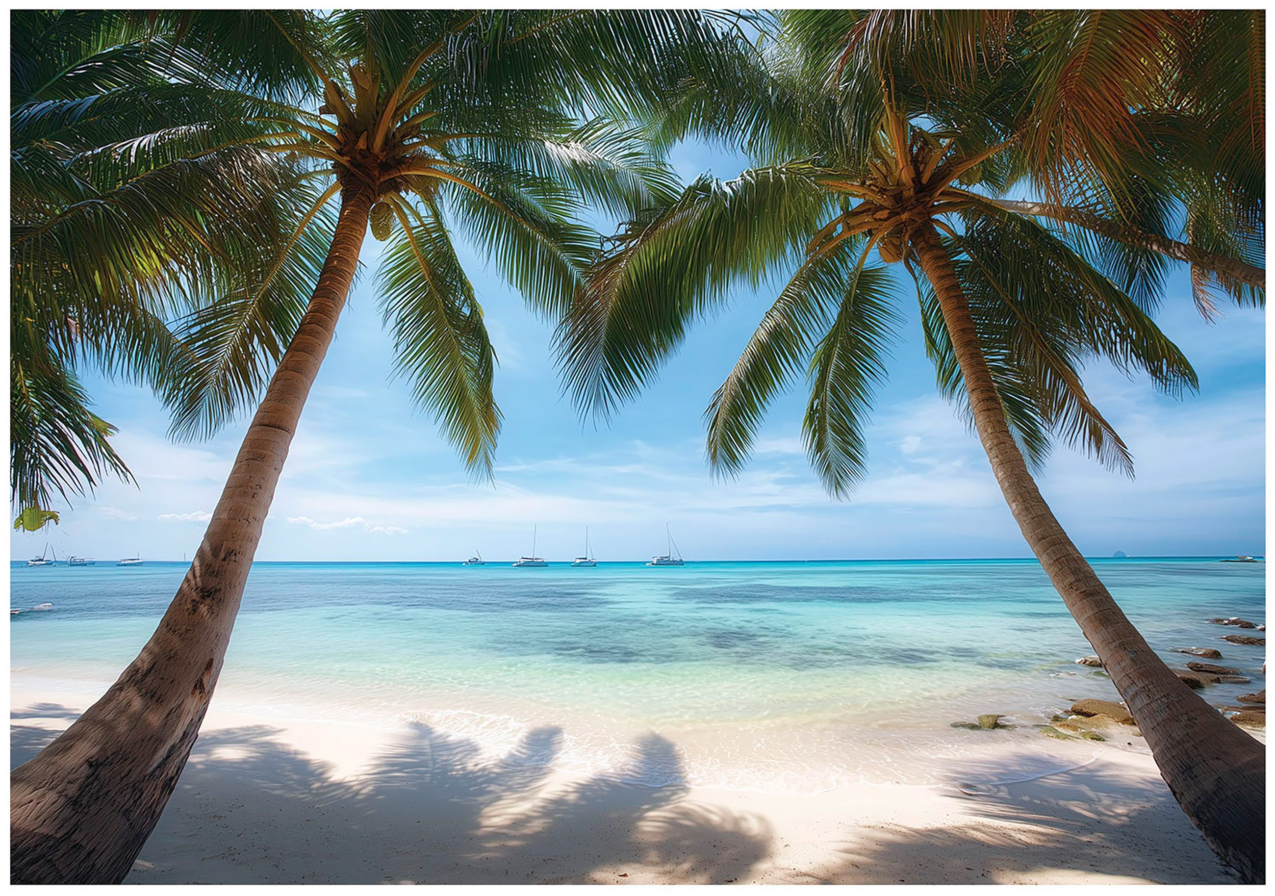 Wallarena Fototapete Palmen Meer Strand Vlies günstig online kaufen