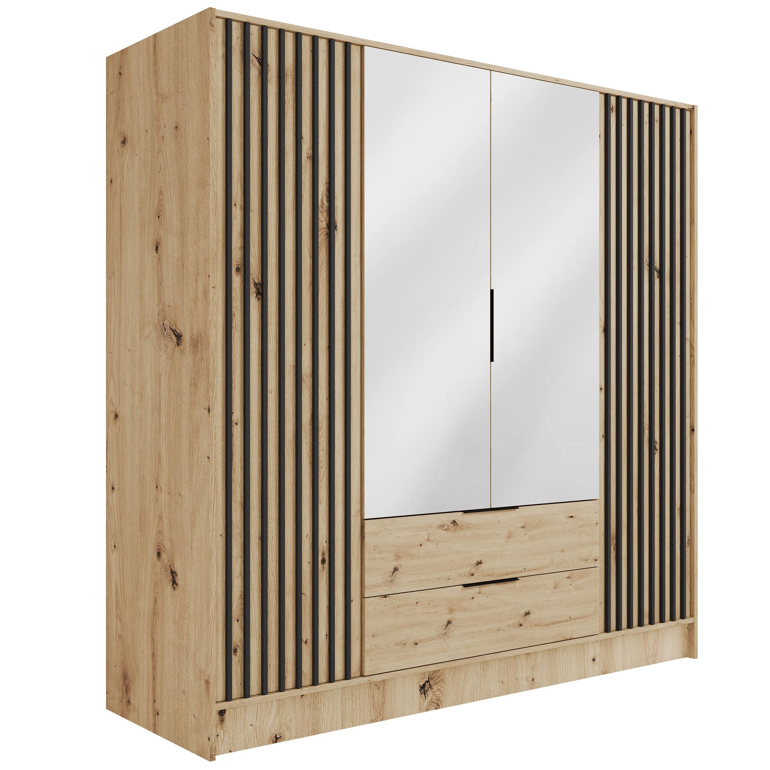ALTDECOR Drehtürenschrank NELIA (Kleiderschrank Garderobenschrank mit günstig online kaufen