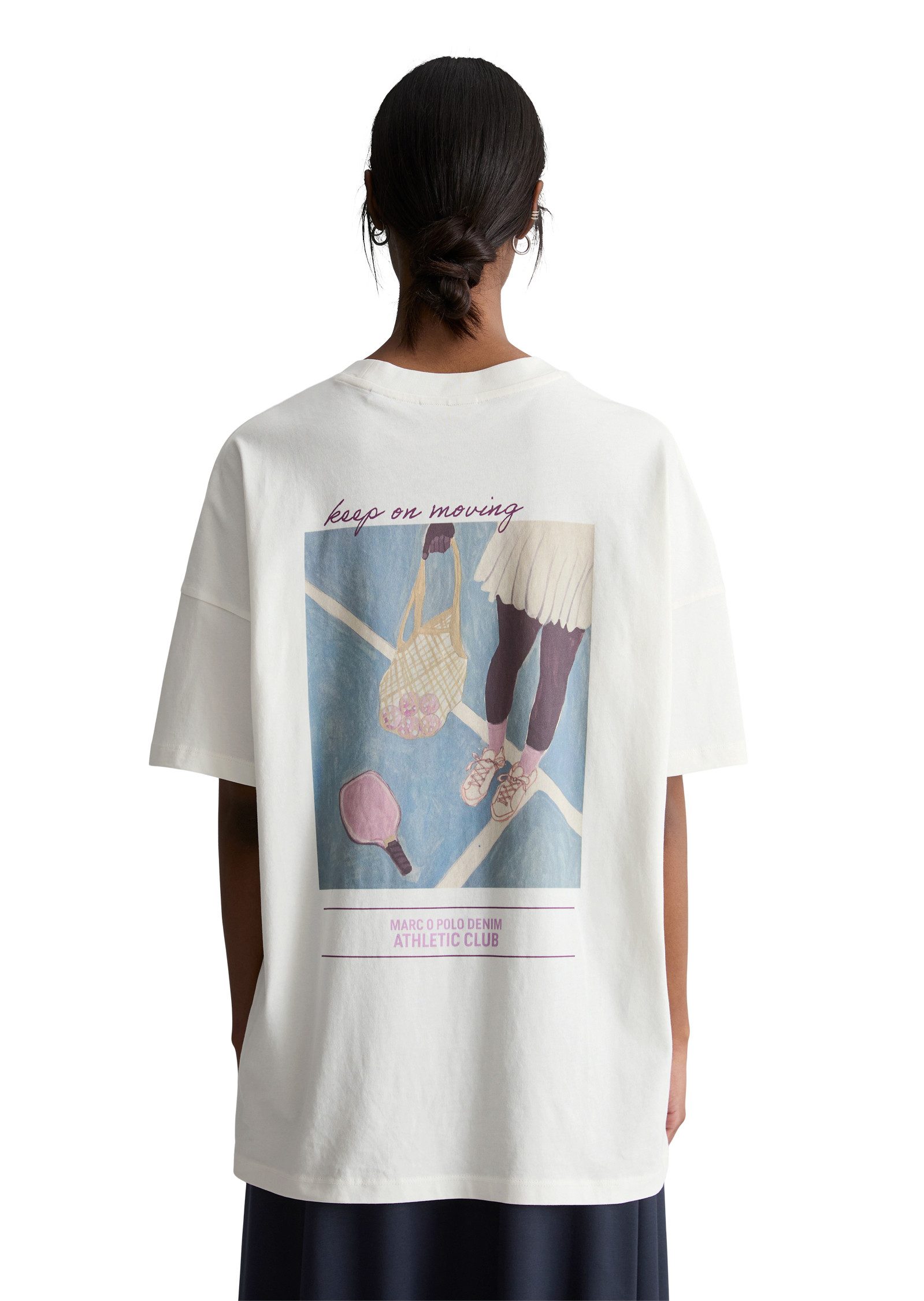 Marc O'Polo DENIM T-Shirt oversized aus Heavy Jersey, großer Rückenprint günstig online kaufen