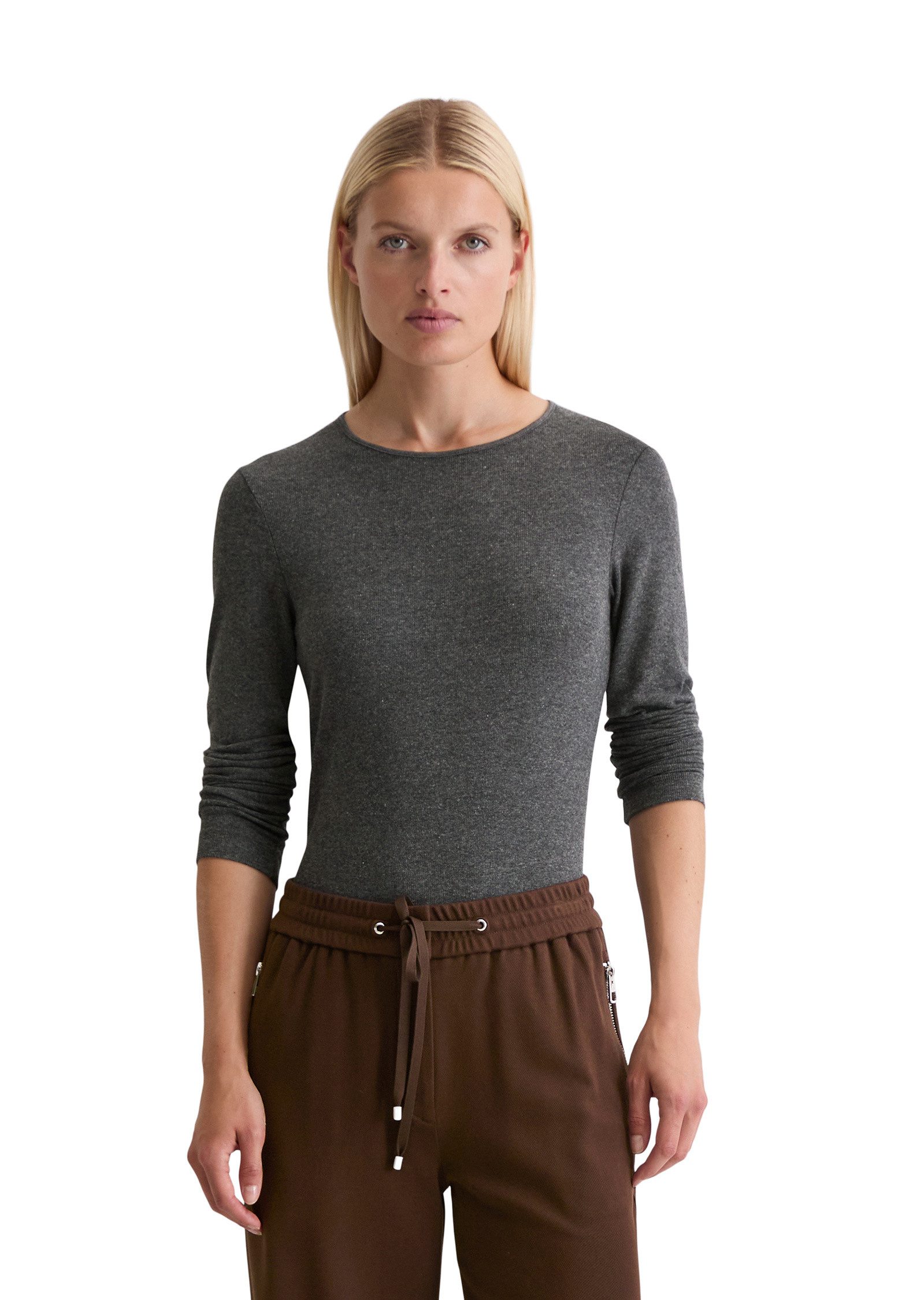 Marc O'Polo Langarmshirt aus TENCEL™ Modal-Baumwolle-Mix günstig online kaufen