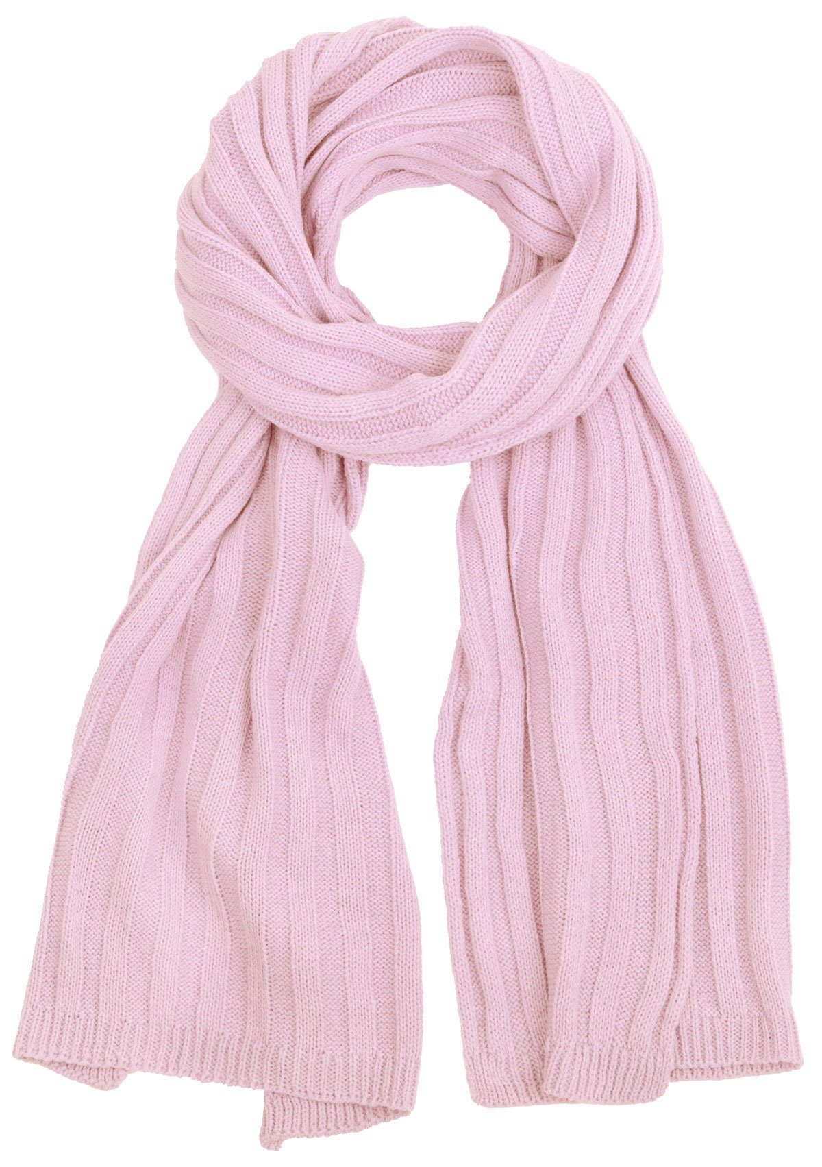 Faera Strickschal, (1-St), Winterschal Strickschal für Damen und Herren Schal Strick Winter rose