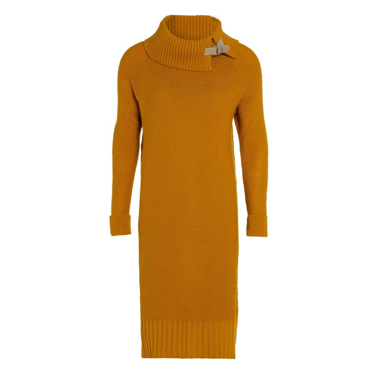 Knit Factory Strickkleid Jamie Kleider 40/42 Glatt Gelb Kleid Strickkleid Sommer Kleid