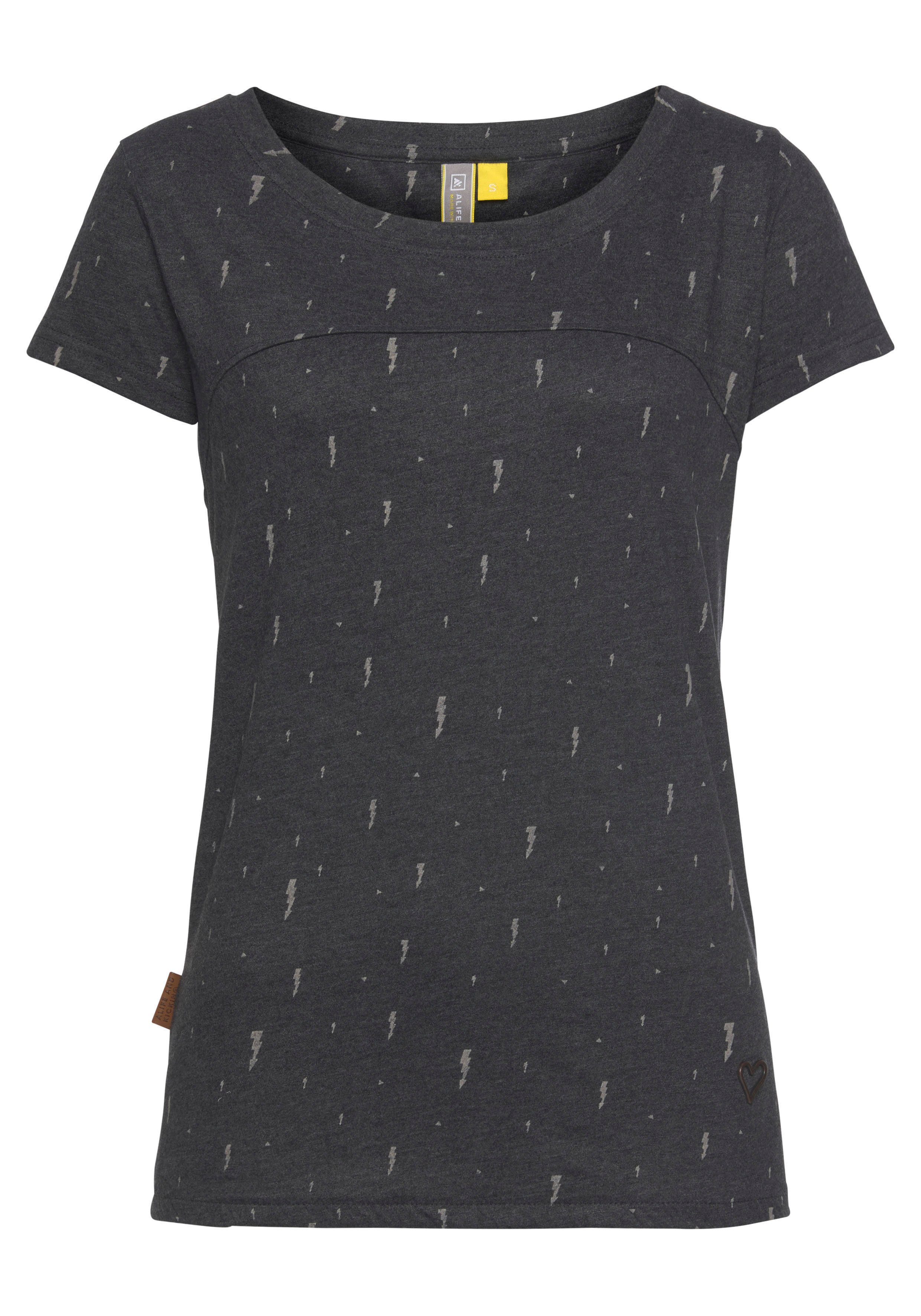 Alife & Kickin T-Shirt »ClariceAK« modisches Kurzarmshirt mit Flash-oder  Herzchen Allover-Prints online kaufen | OTTO
