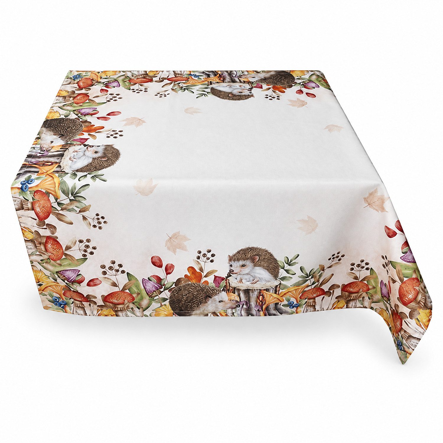 texpot Tischdecke Tischläufer Druck Igel Herbst (1-tlg)