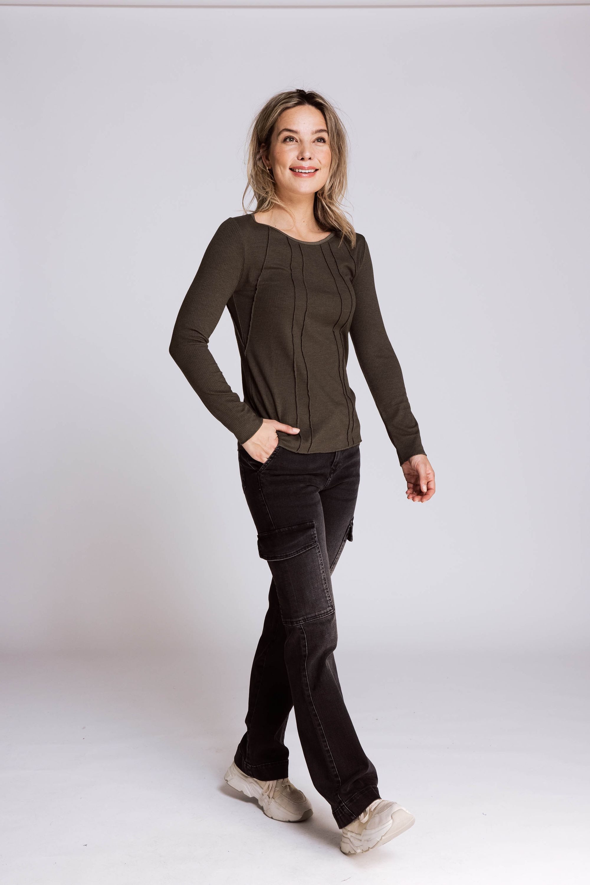 Zhrill Strickpullover Pullover ZHPETRA Grün Care-Label günstig online kaufen