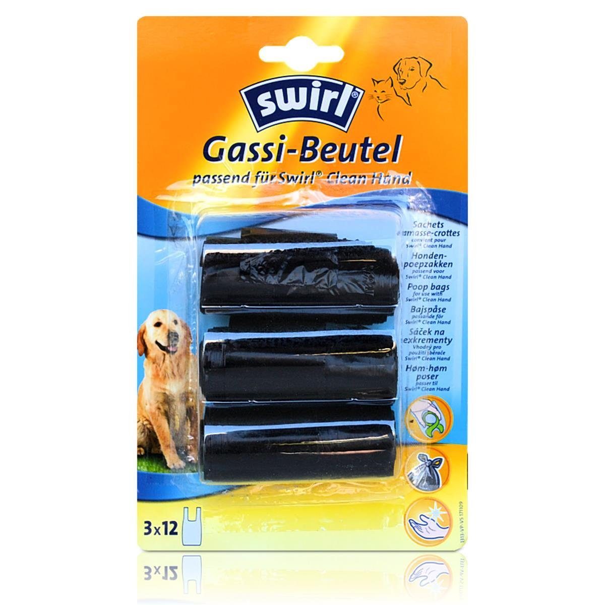 Müllbeutel Swirl Gassi-Beutel / 3 x12 Beutel - Hände bleiben garantiert sauber (1