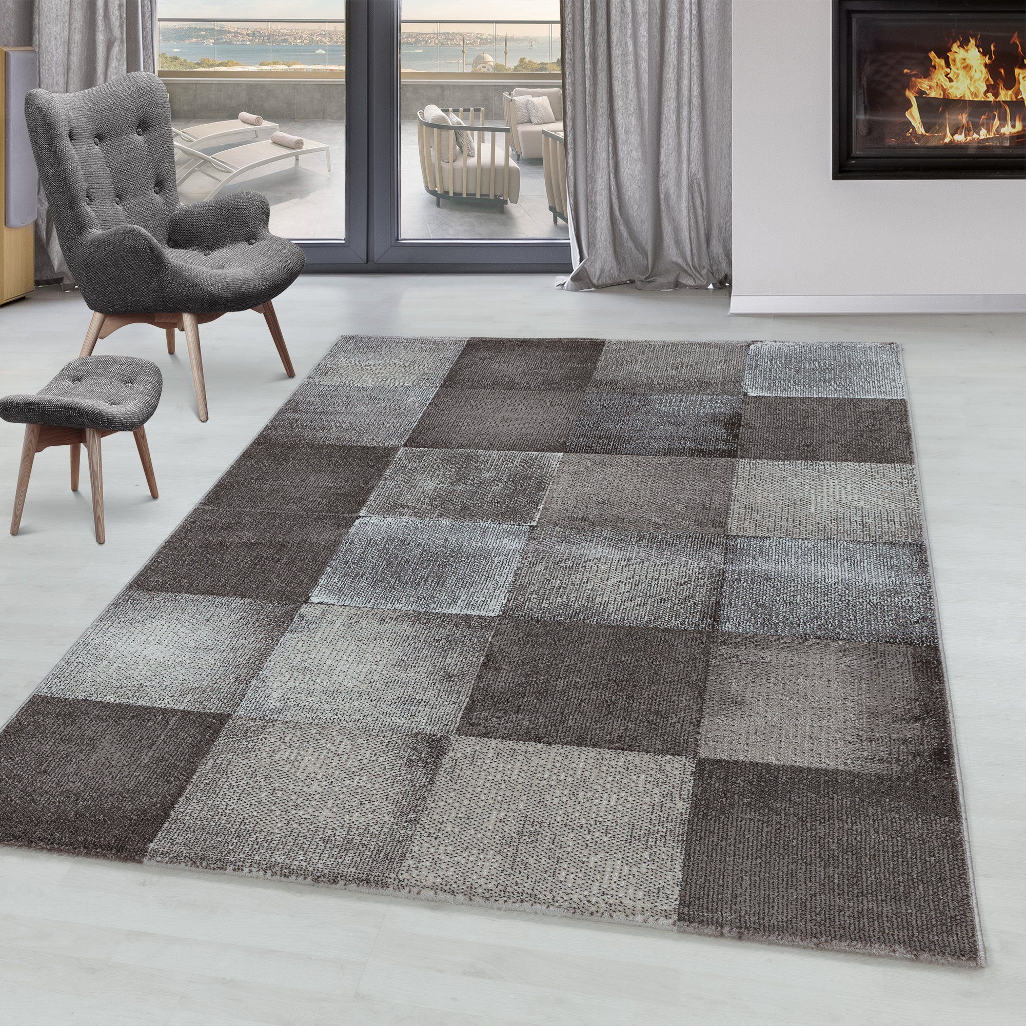 SIMPEX24 Designteppich Abstrakt Wellen Design, Läufer, günstig online kaufen