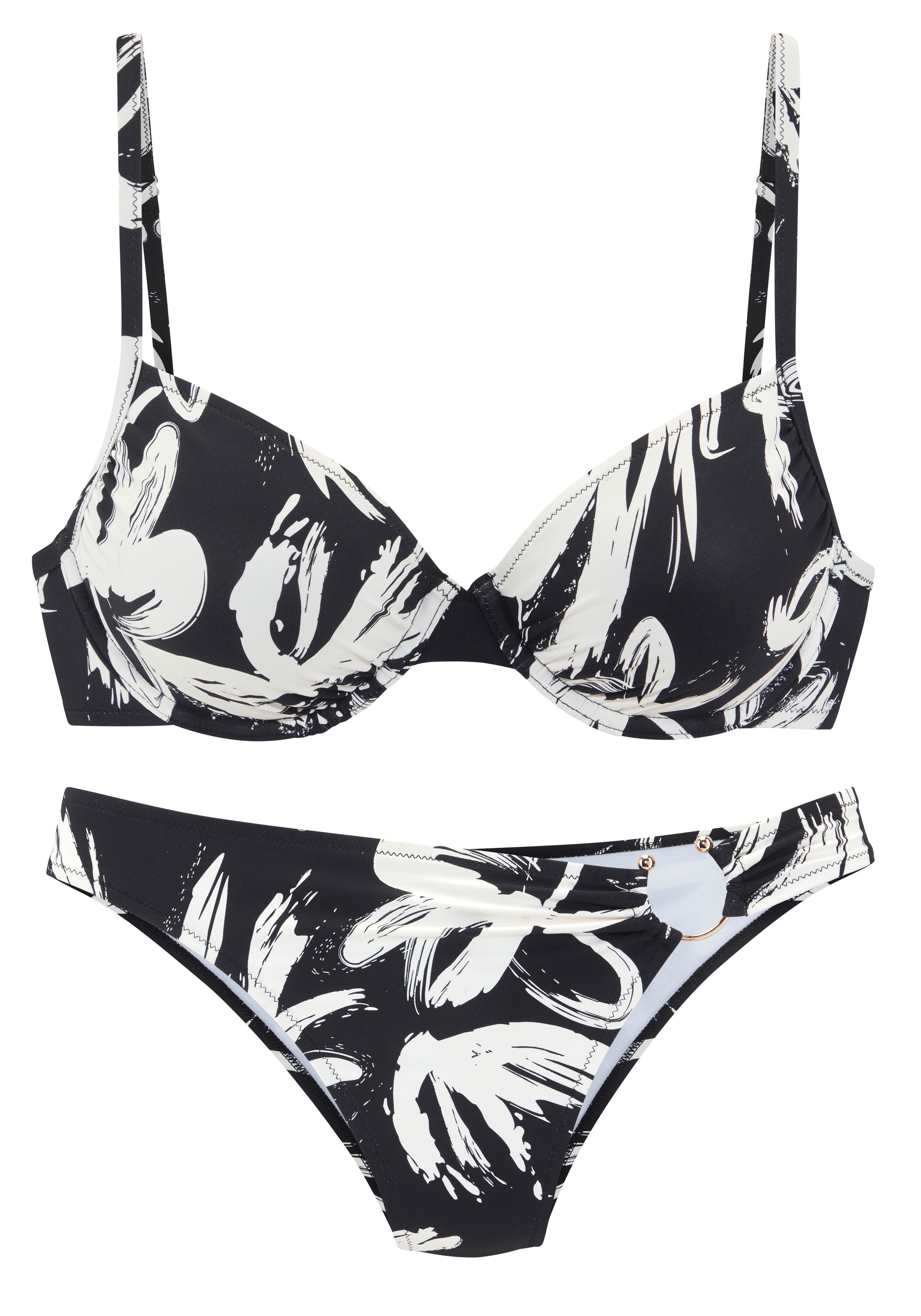 French Connection Bügel-Bikini mit modischem Allover-Print