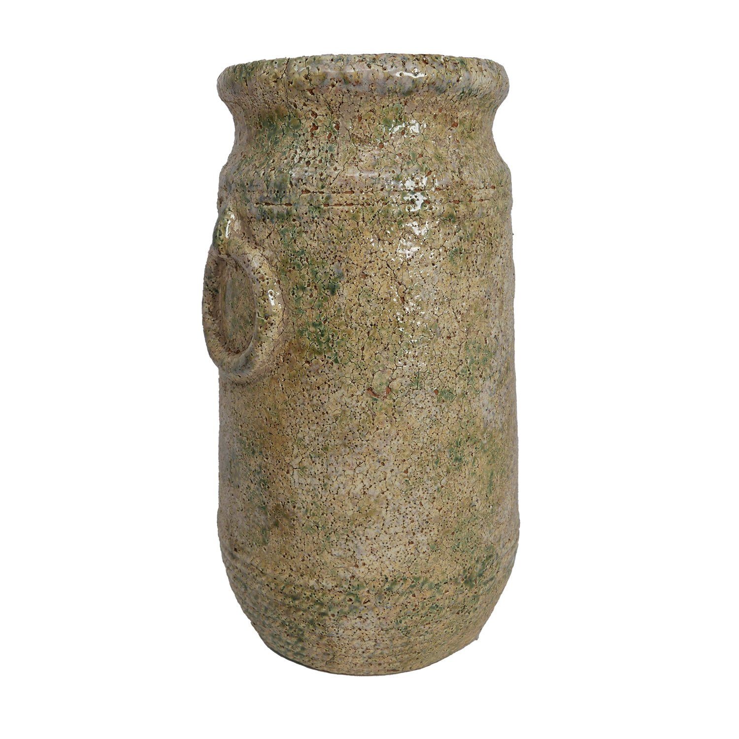 Pflanzkübel Blumenkübel Vase im Antik Shabby Steinoptik Rund H x Ø: 29 x 15,5 cm