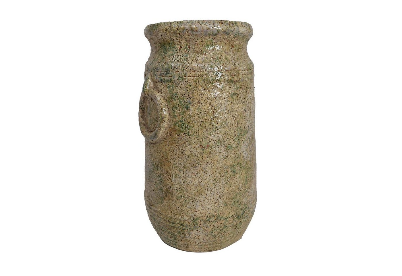 B&S Pflanzkübel Blumenkübel Vase im Antik Shabby Steinoptik Rund H x Ø: 29 x 15,5 cm