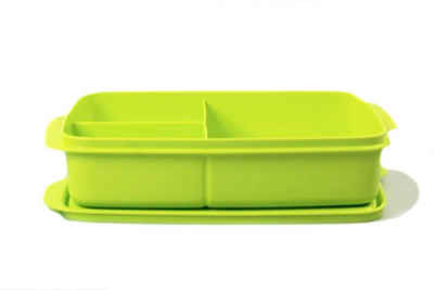 TUPPERWARE Lunchbox Lunchbox 1 L limette mit Trennwand + SPÜLTUCH