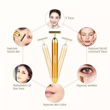 Daskoo Gesichtspflege-Set Beauty Bar Gesicht Lauffläche Vibration Hautpflege Massagegerät Geräte