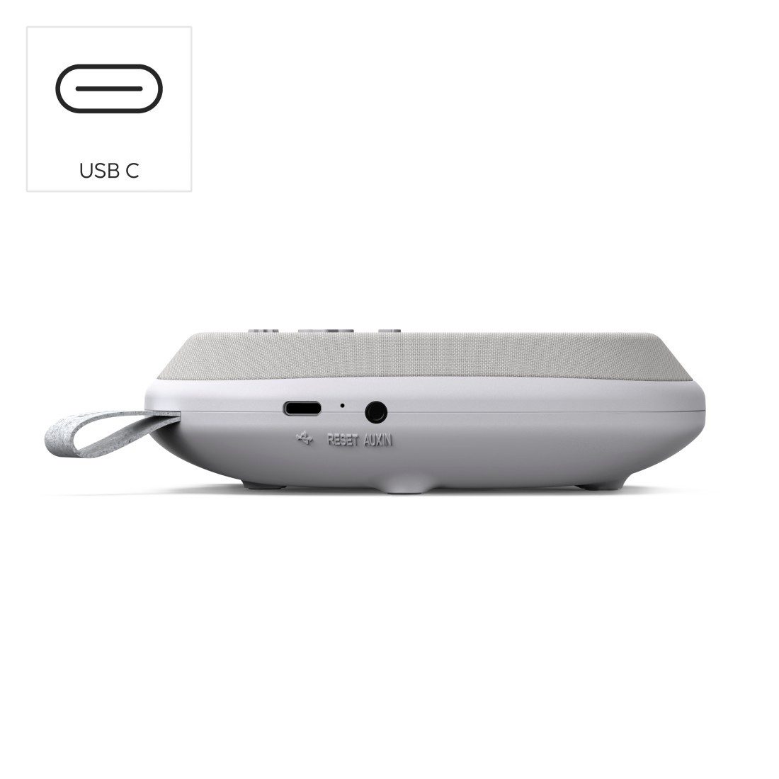 Hama Bluetooth-Lautsprecher mit Schlaflicht und Schlaftimer Lautsprecher (Schlaflicht, Schlaftimer, Bluetooth 5.3, Aux-In, USB-C)